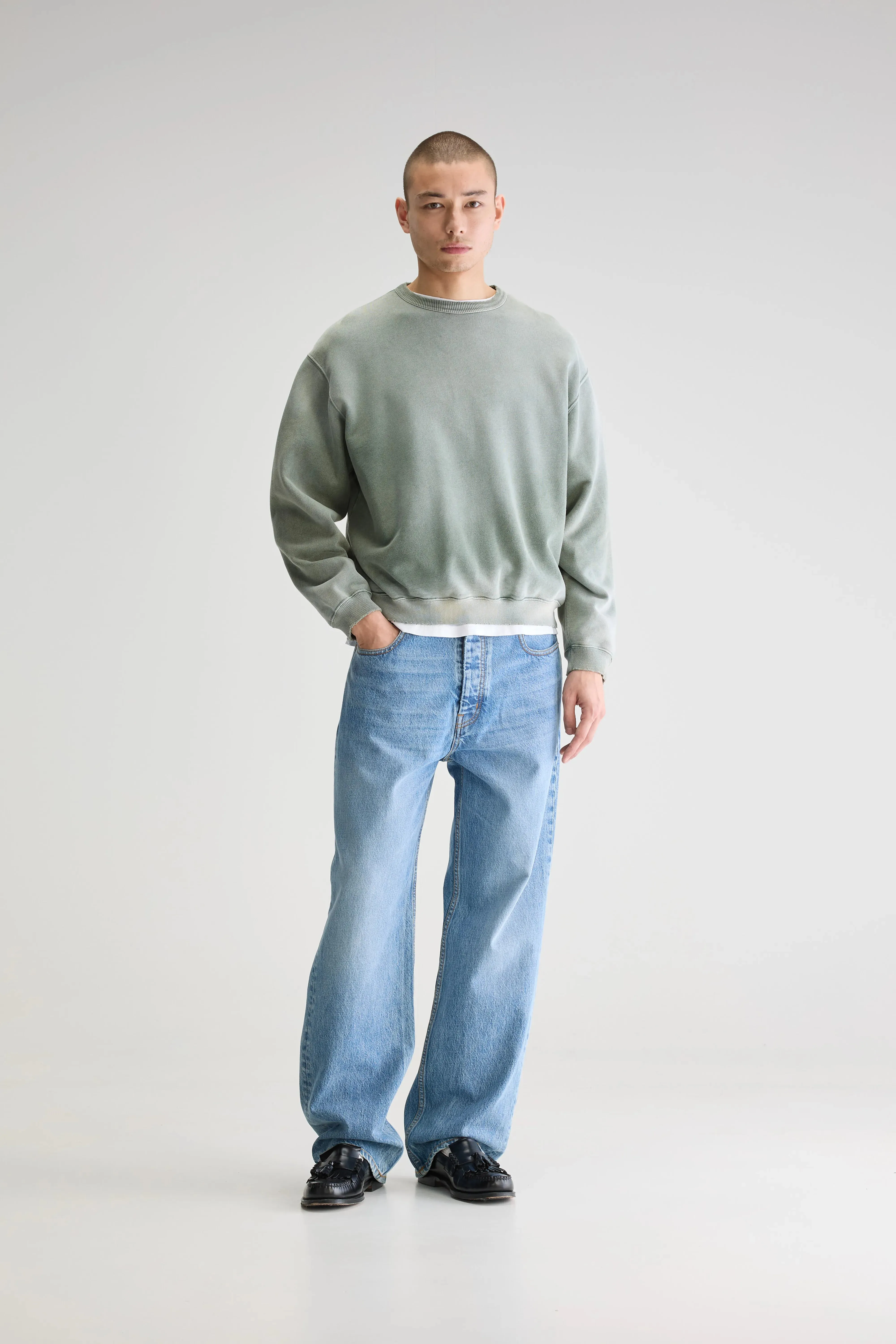 Fabien crewneck sweatshirt (251 / M / SAGE) sold by Bellrose product image thumbnail 3