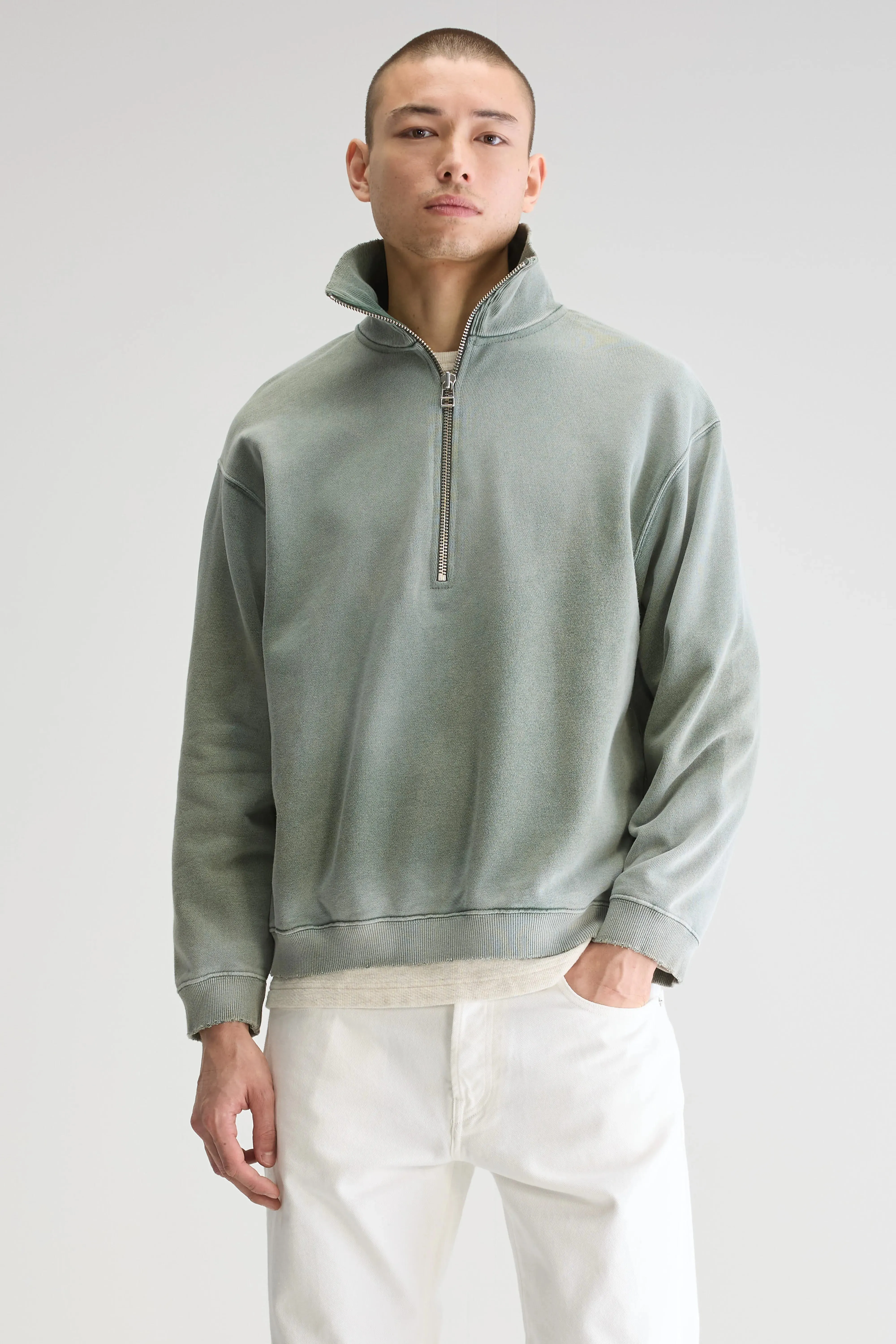 Fabro half-zip sweatshirt (251 / M / SAGE) sold by Bellrose product image thumbnail 2