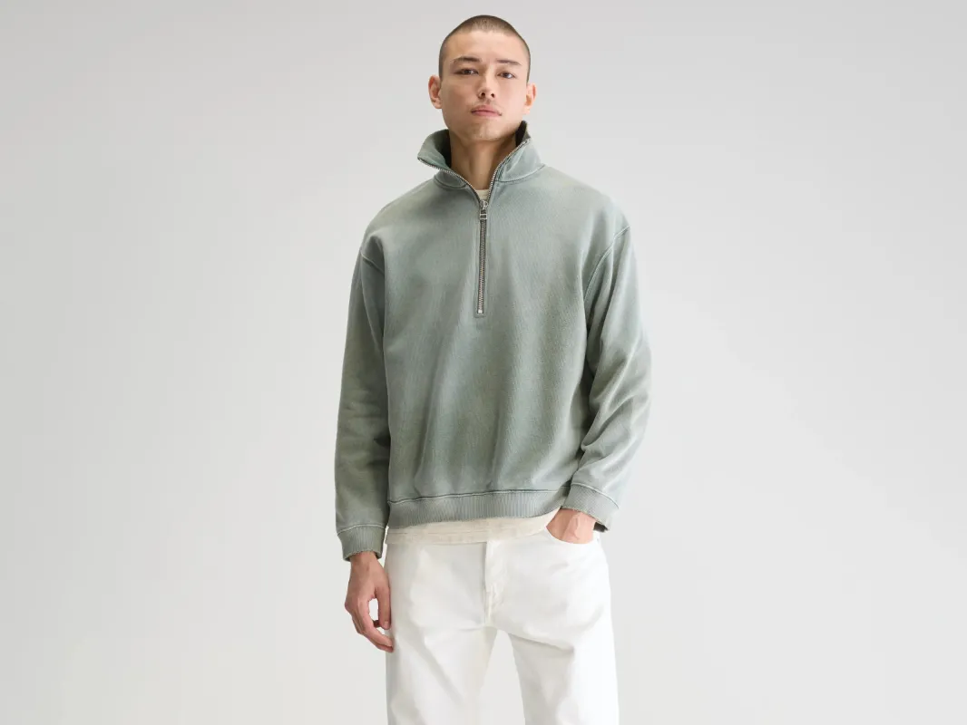 Fabro half-zip sweatshirt (251 / M / SAGE) sold by Bellrose