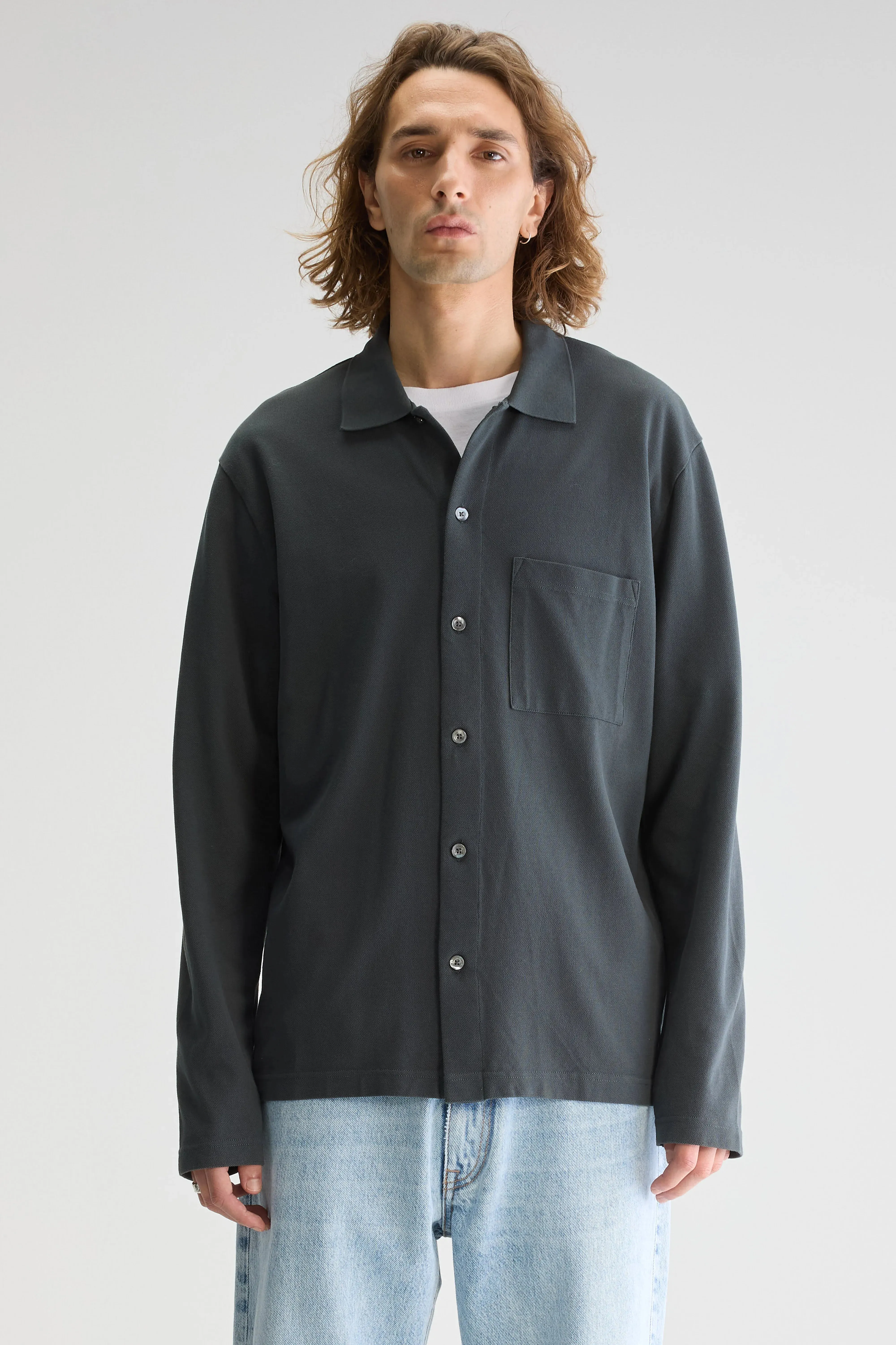 Vision long-sleeve polo (251 / M / PIRATE) sold by Bellrose product image thumbnail 2