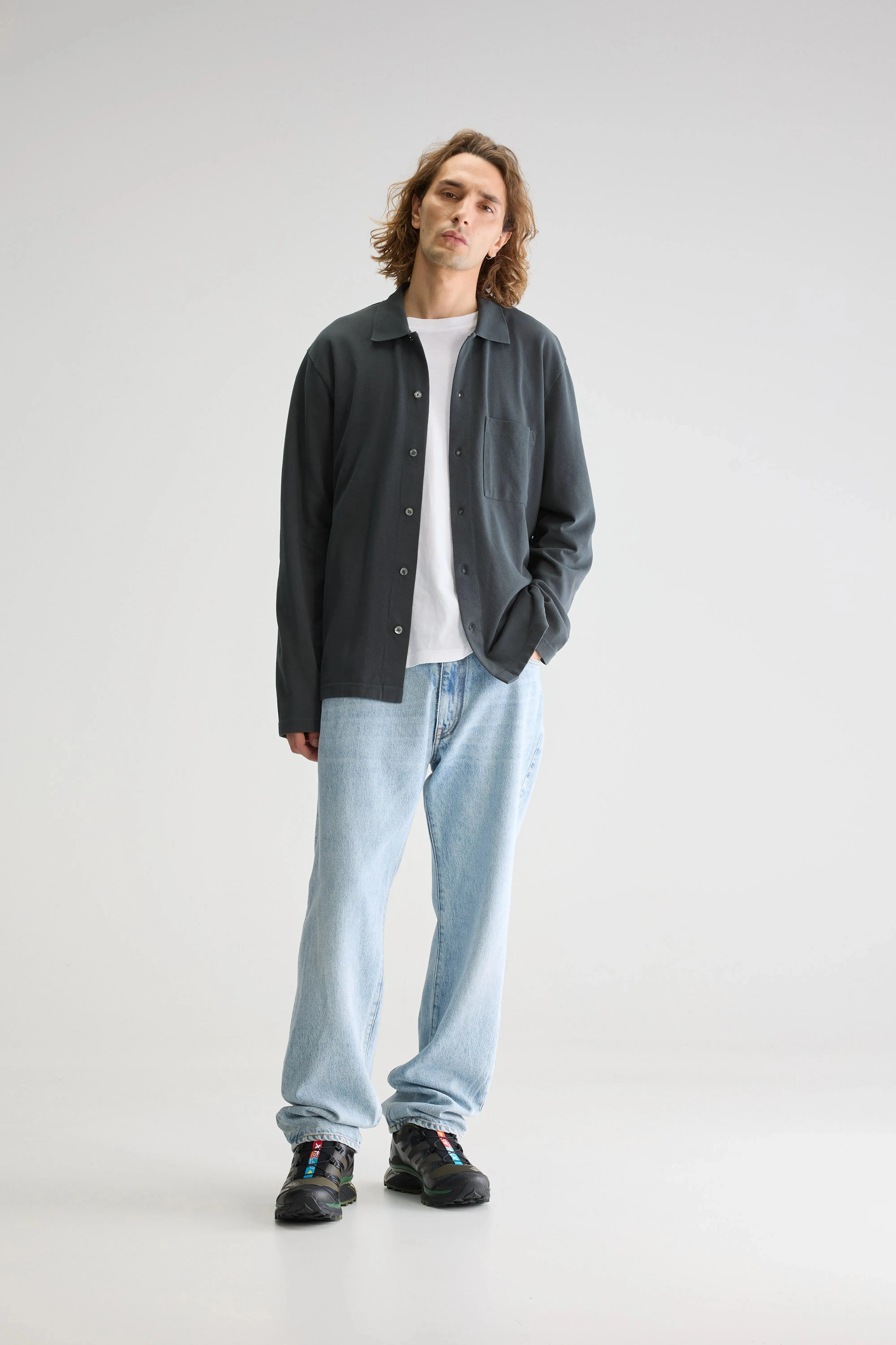 Vision long-sleeve polo (251 / M / PIRATE) sold by Bellrose product image thumbnail 3