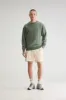 Flake crewneck sweatshirt (251 / M / THYME) sold by Bellrose