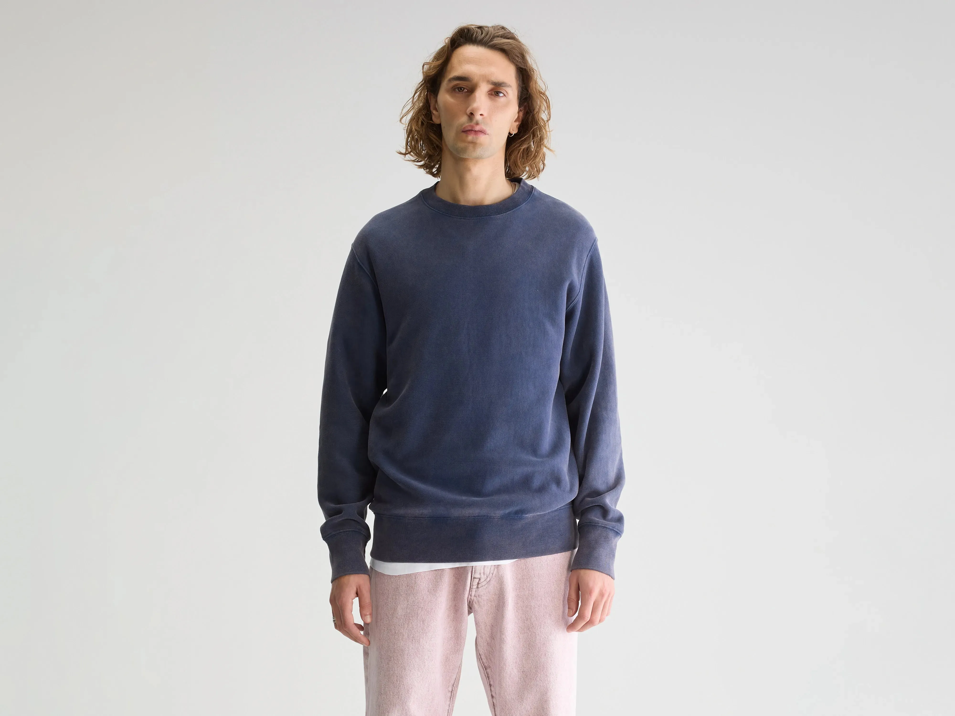 Flake crewneck sweatshirt (251 / M / REGAL BLUE) sold by Bellrose