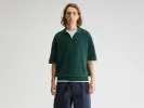 Alosh relaxed polo sweater (251 / M / SAGE) sold by Bellrose