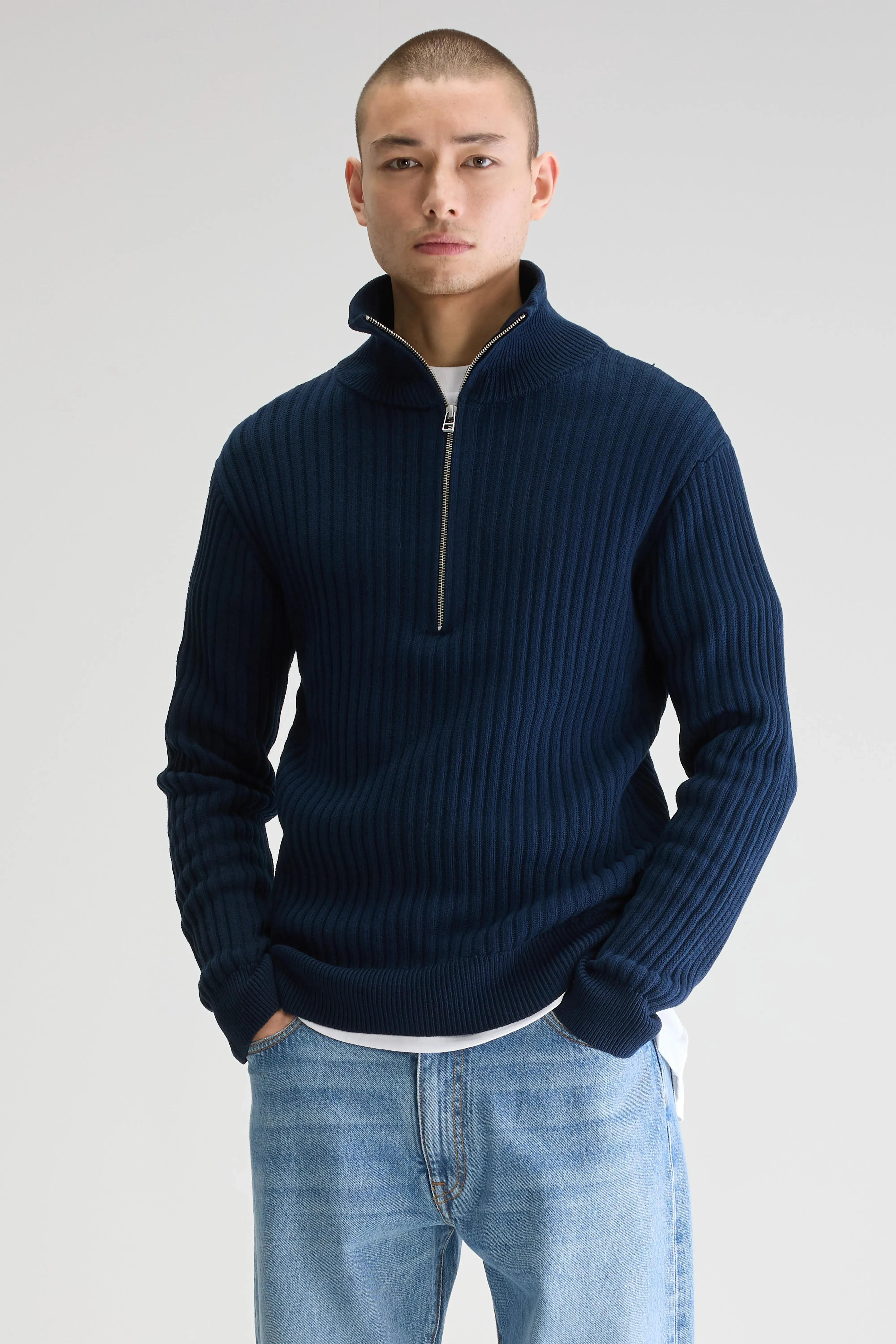 Asiz half-zip sweater (251 / M / NAVY) sold by Bellrose product image thumbnail 2