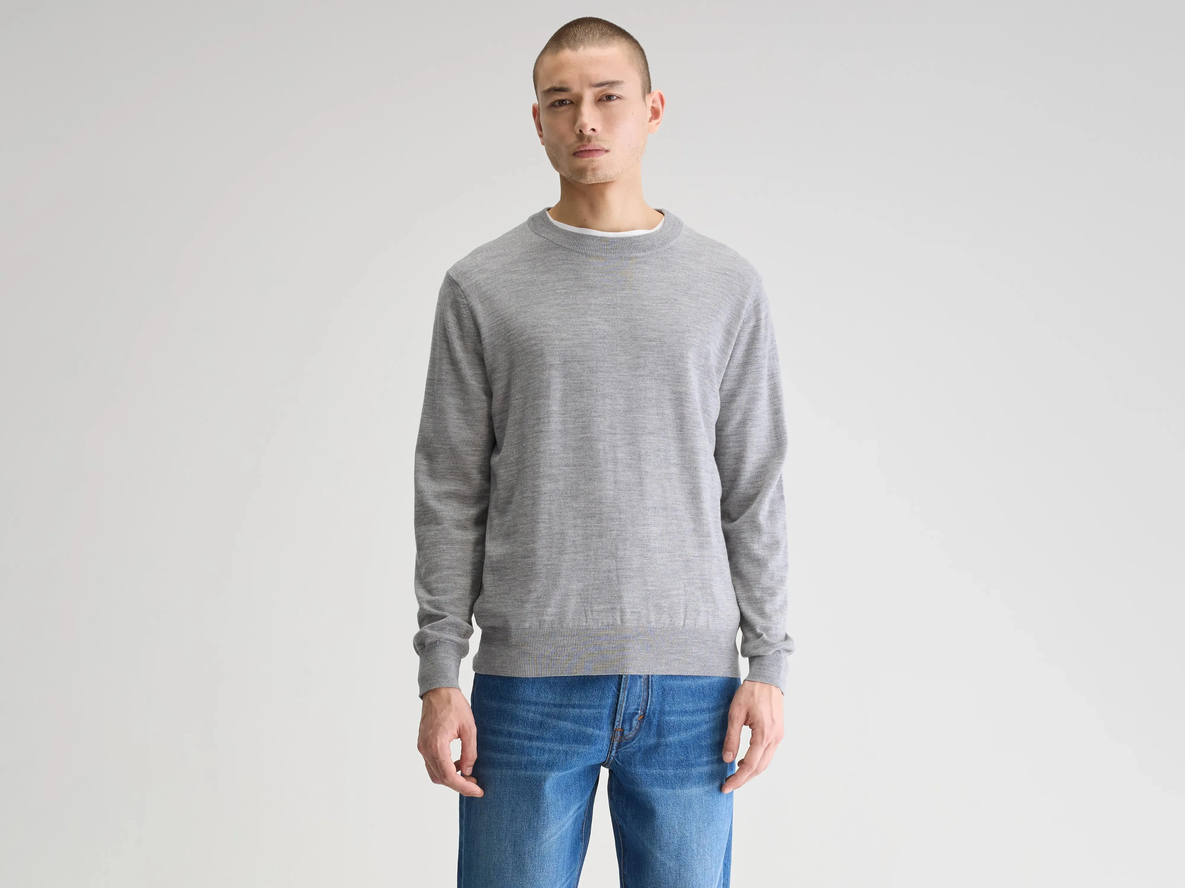 Dilliv crewneck sweater (251 / M / GREY MELANGE) sold by Bellrose