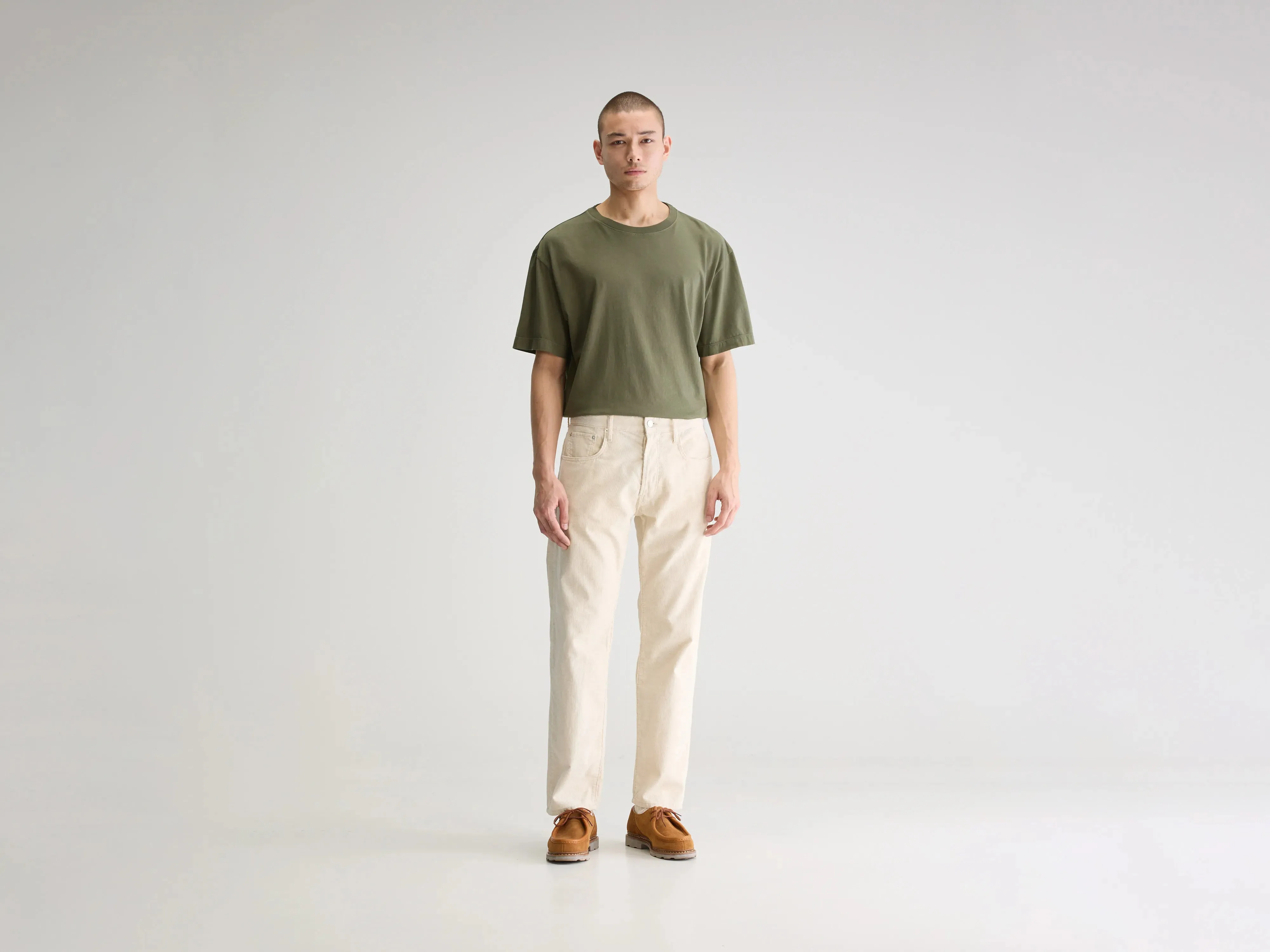 Percy dad-style trousers (251 / M / CALCAIRE) sold by Bellrose