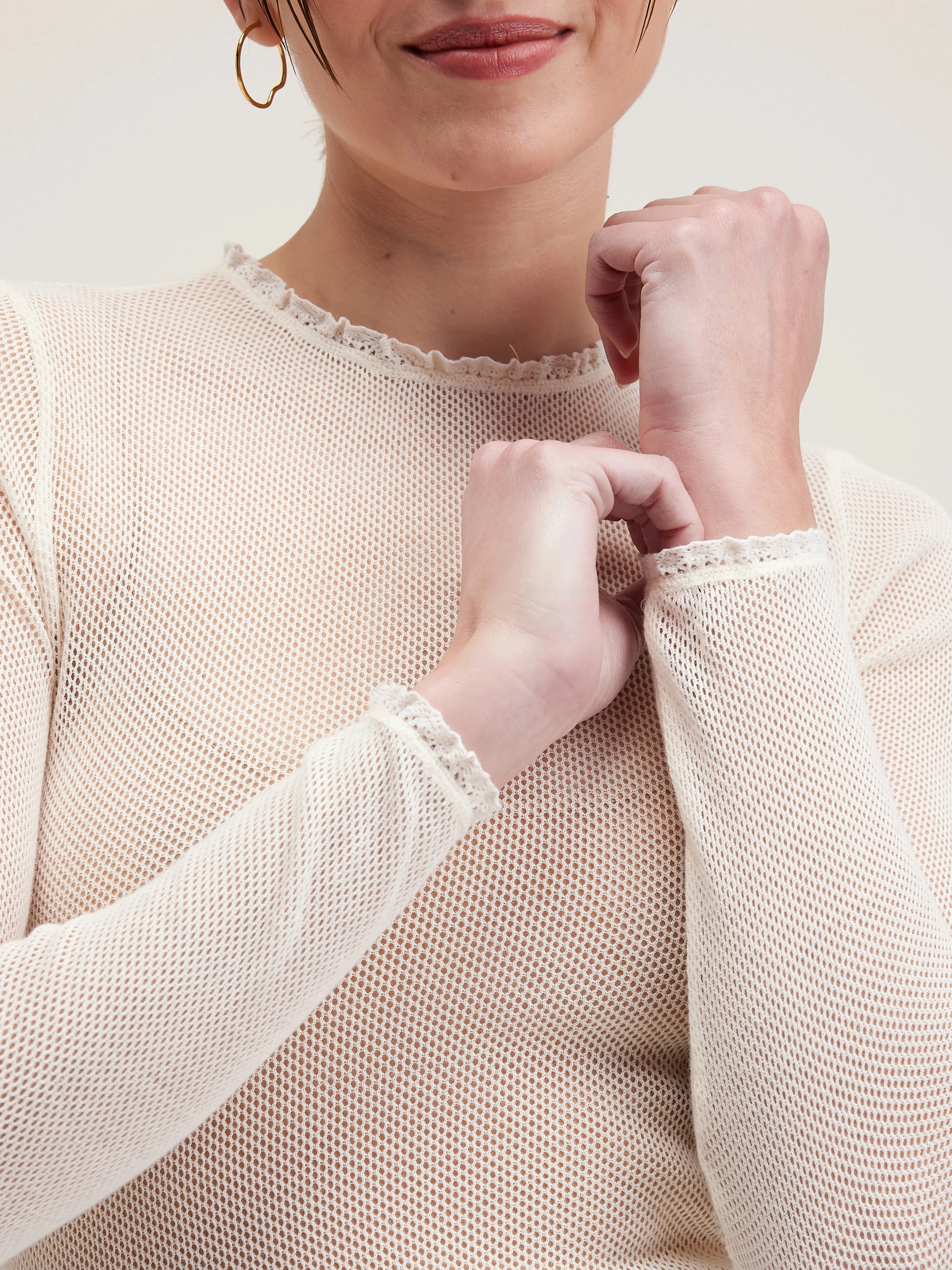 Vibke long-sleeve t-shirt (242 / W / CREAM) sold by Bellrose product image thumbnail 5