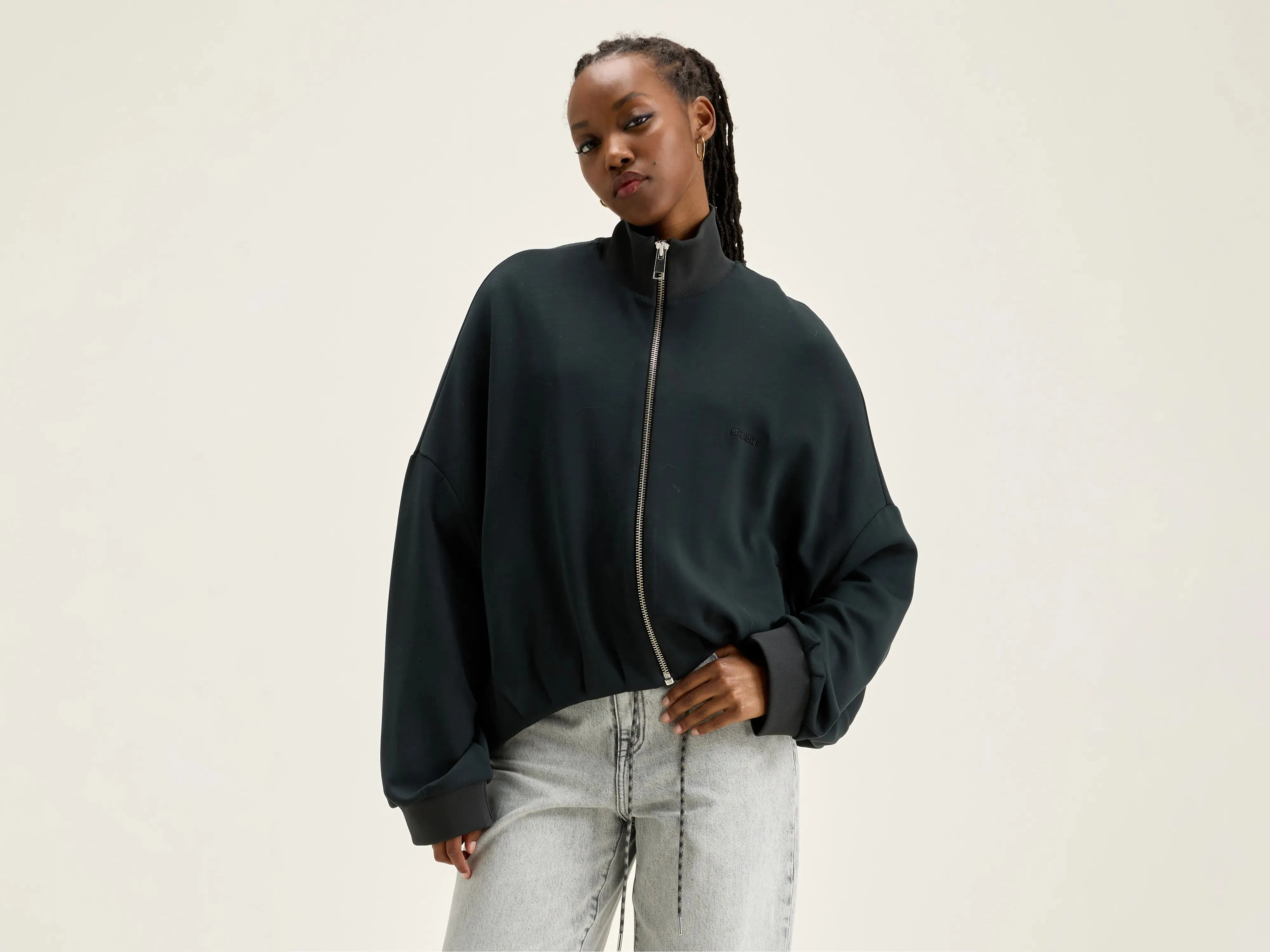 Tallis zip-up sweatshirt (242 / W / ACIER) sold by Bellrose