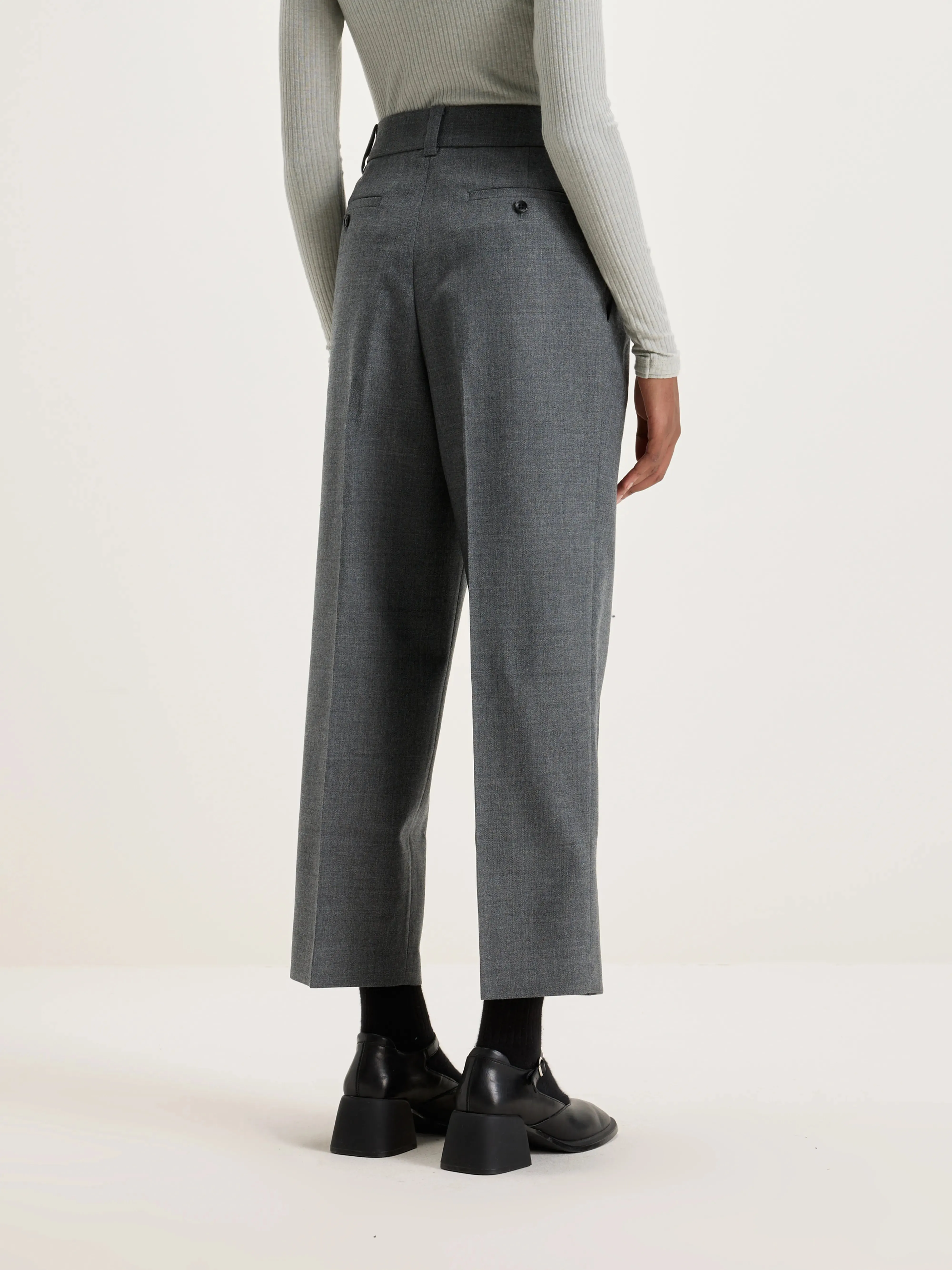 Port Straight Wool Pants (242 / W / GREY) sold by Bellrose product image thumbnail 4