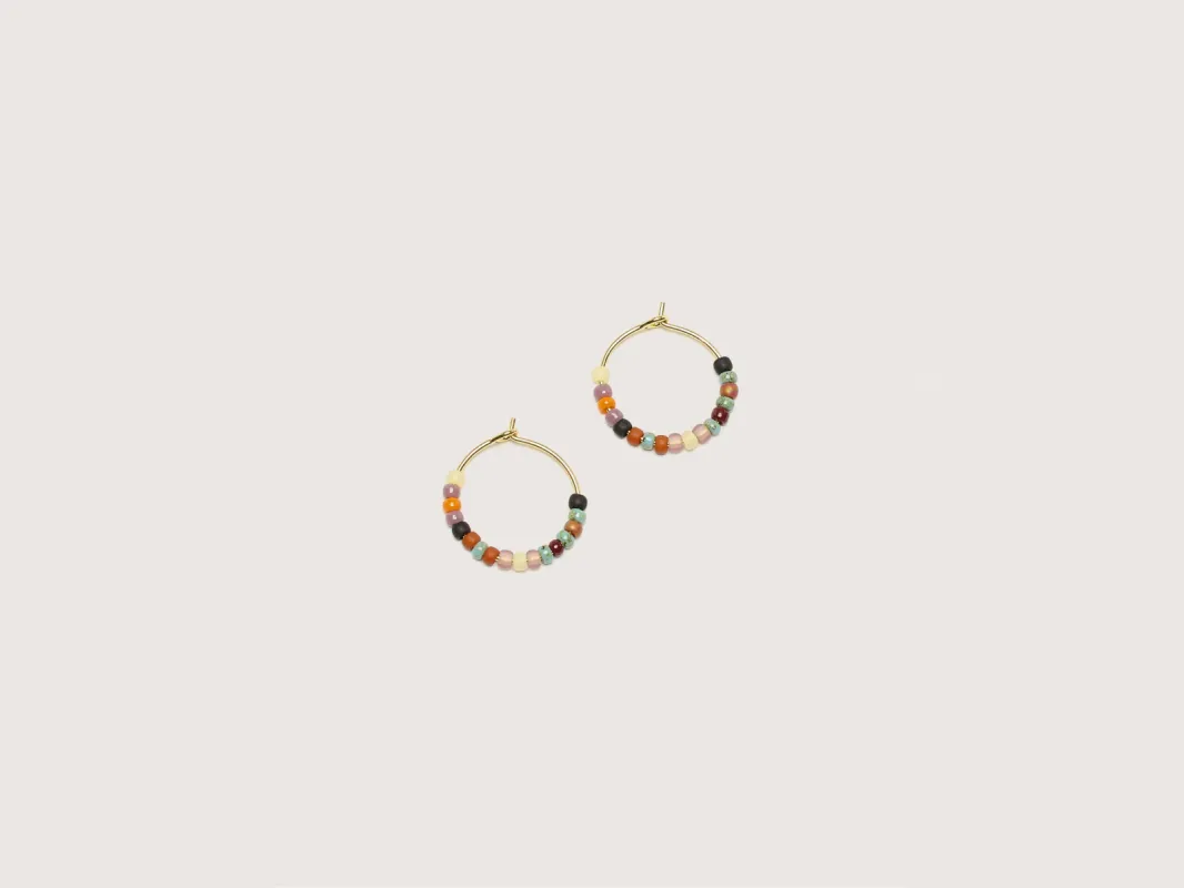 Maya Beach Hoop Earrings  (242 / W / MULTICOLOR) sold by Bellrose