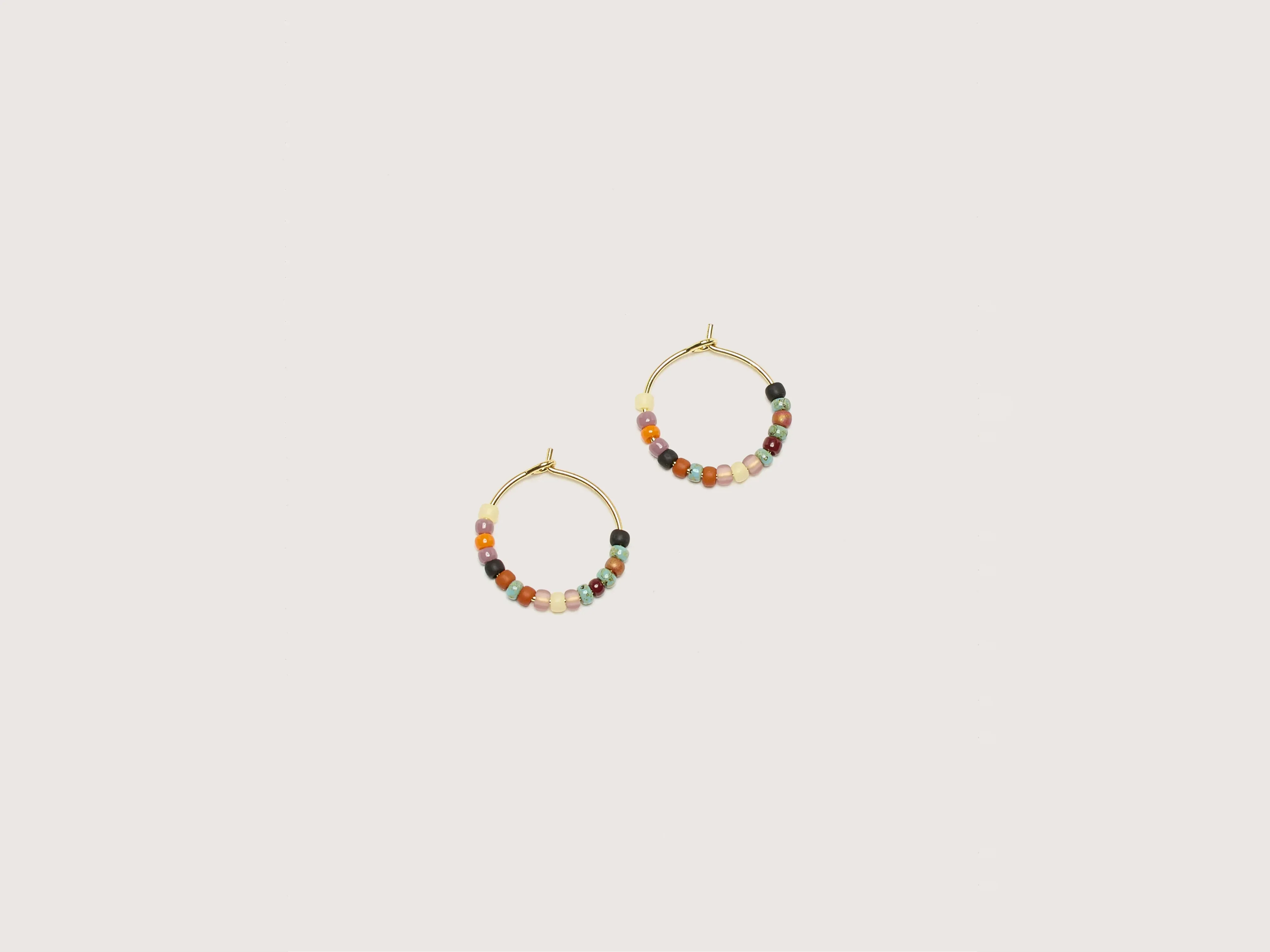 Maya Beach Hoop Earrings (242 / W / MULTICOLOR) sold by Bellrose