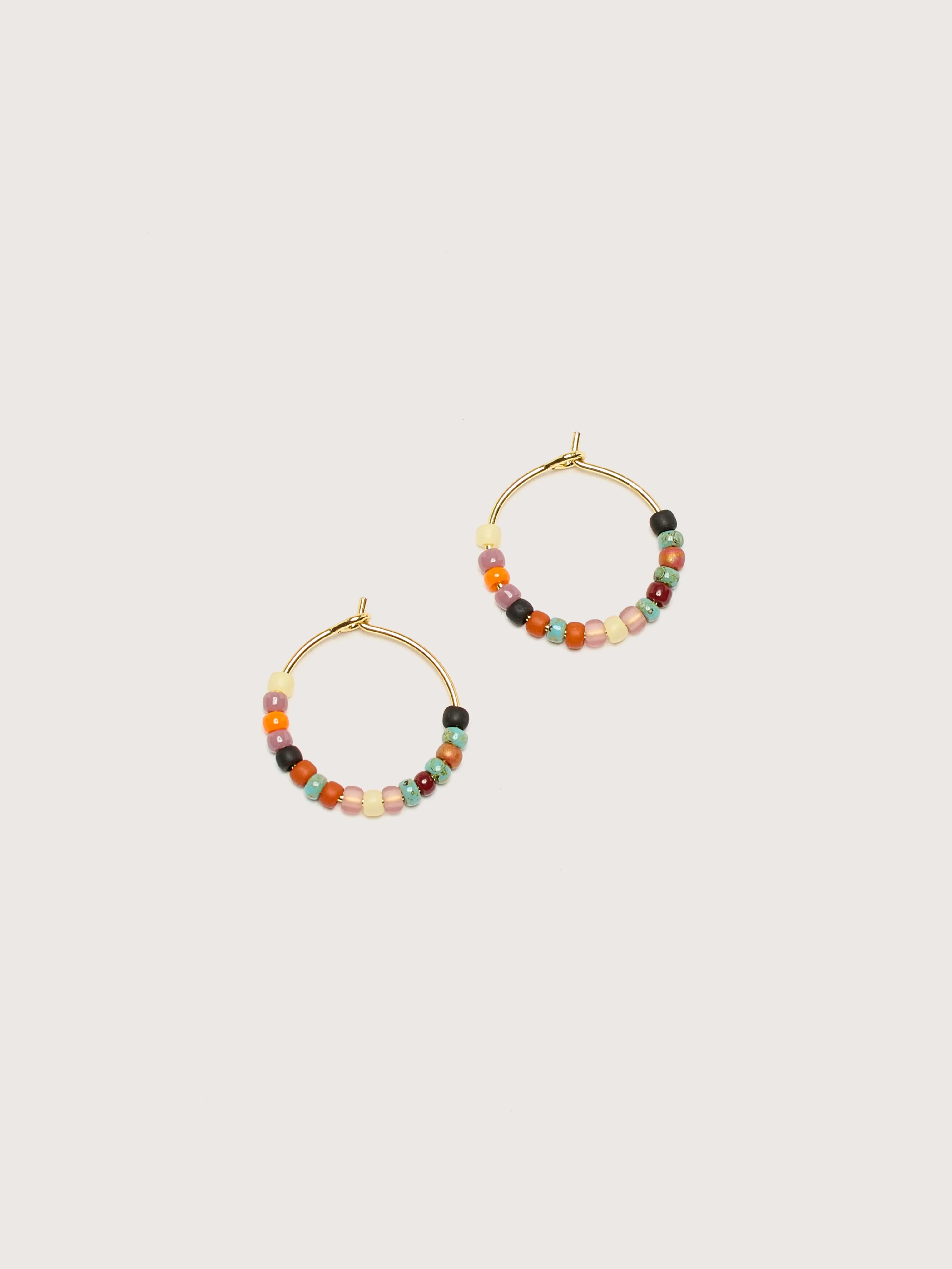 Maya Beach Hoop Earrings (242 / W / MULTICOLOR) sold by Bellrose product image thumbnail 2