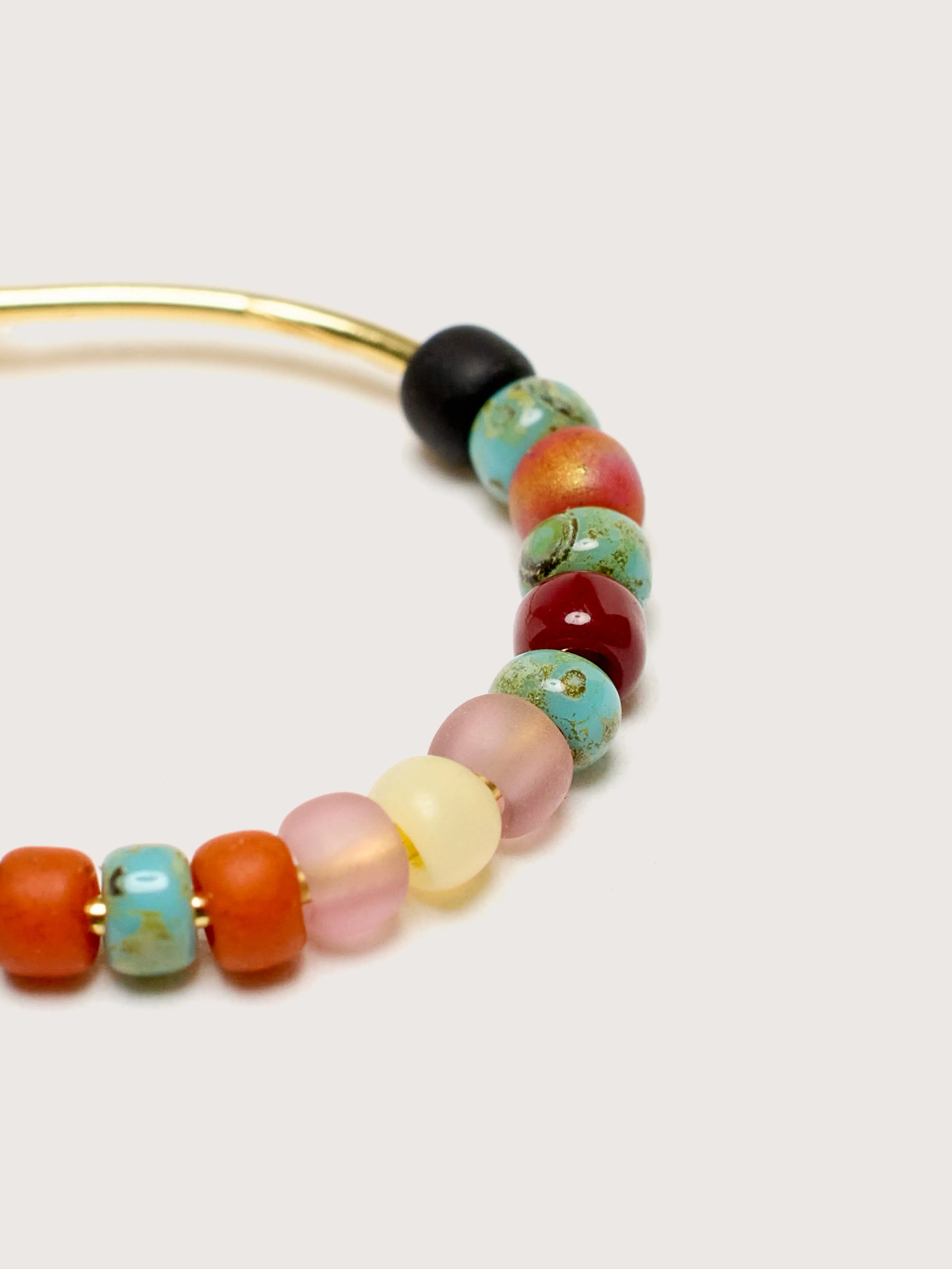 Maya Beach Hoop Earrings (242 / W / MULTICOLOR) sold by Bellrose product image thumbnail 3