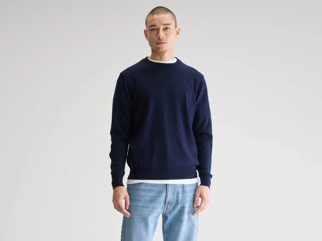 Dilliv crewneck sweater  (251 / M / NAVY) sold by Bellrose