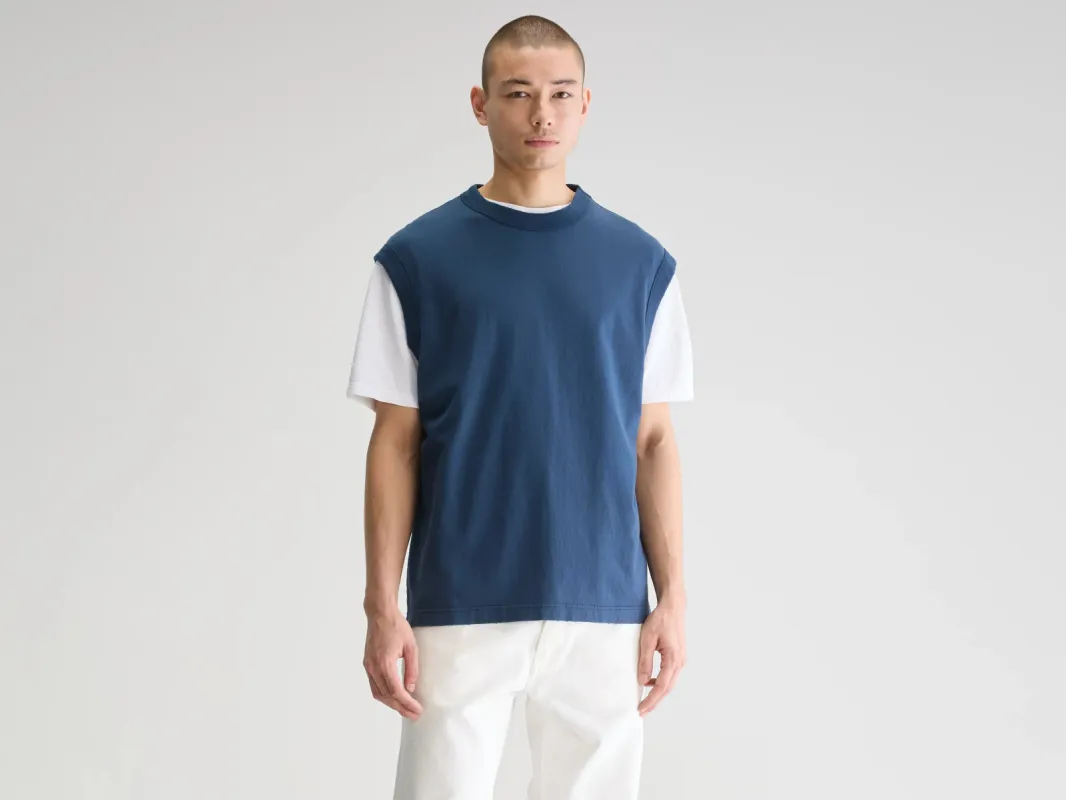 Vuch crewneck tank (251 / M / REGAL BLUE) sold by Bellrose