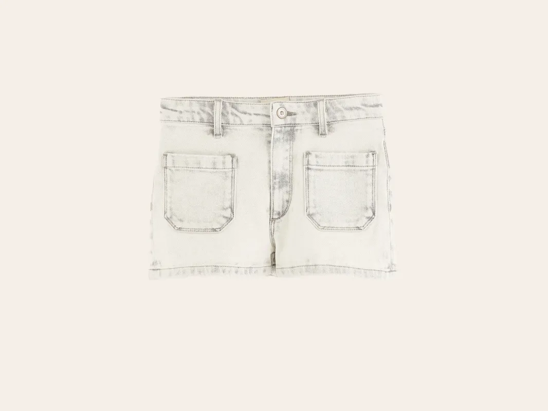 Preppy denim shorts (251 / G / GREY BLEACH) sold by Bellrose