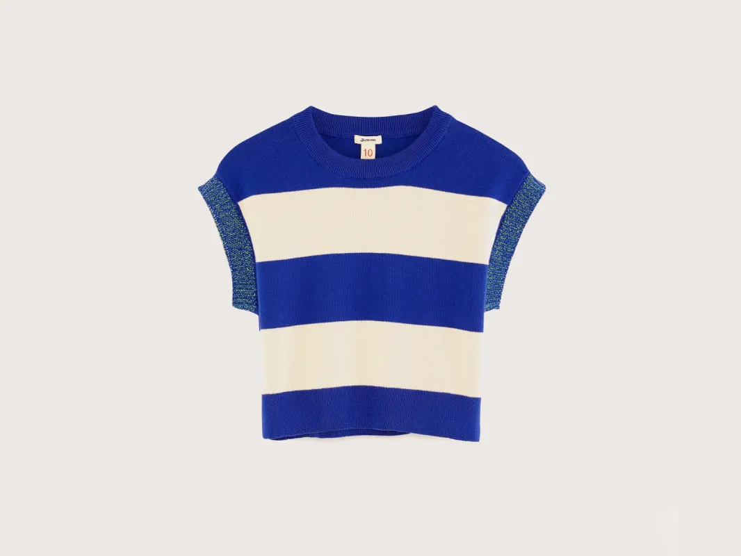 Angis sleeveless sweater (251 / G / STRIPE A) made by Bellerose