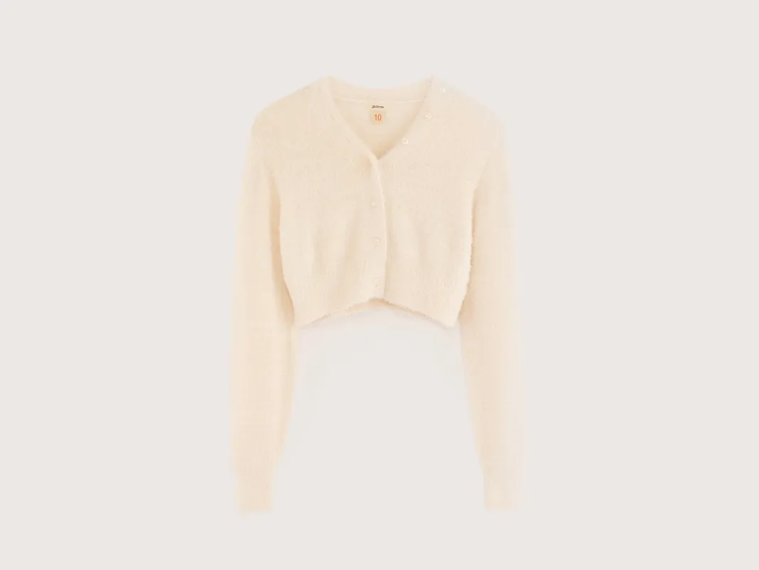 Gollan cropped cardigan (251 / G / ECRU) sold by Bellrose