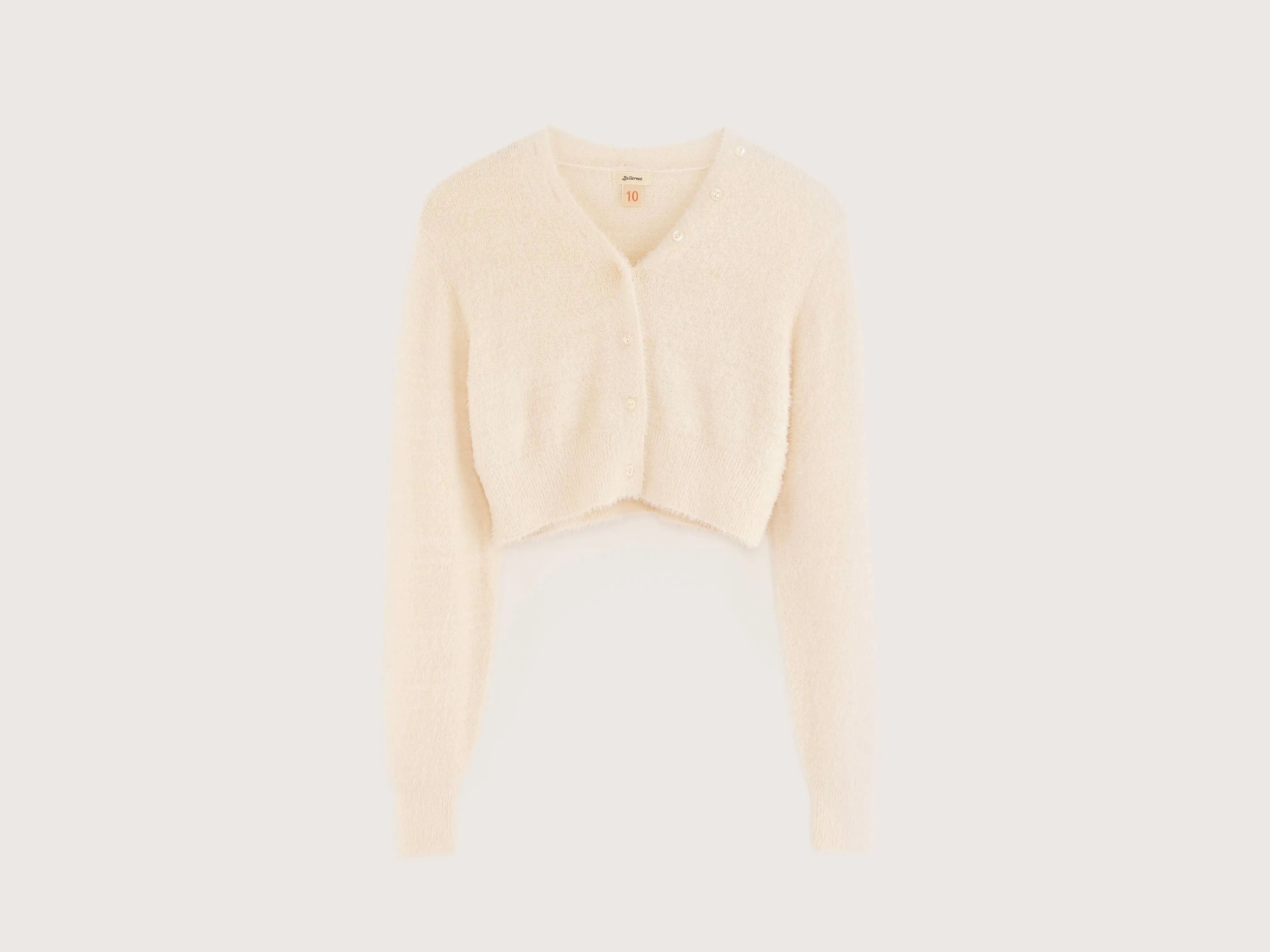 Gollan cropped cardigan (251 / G / ECRU) sold by Bellrose