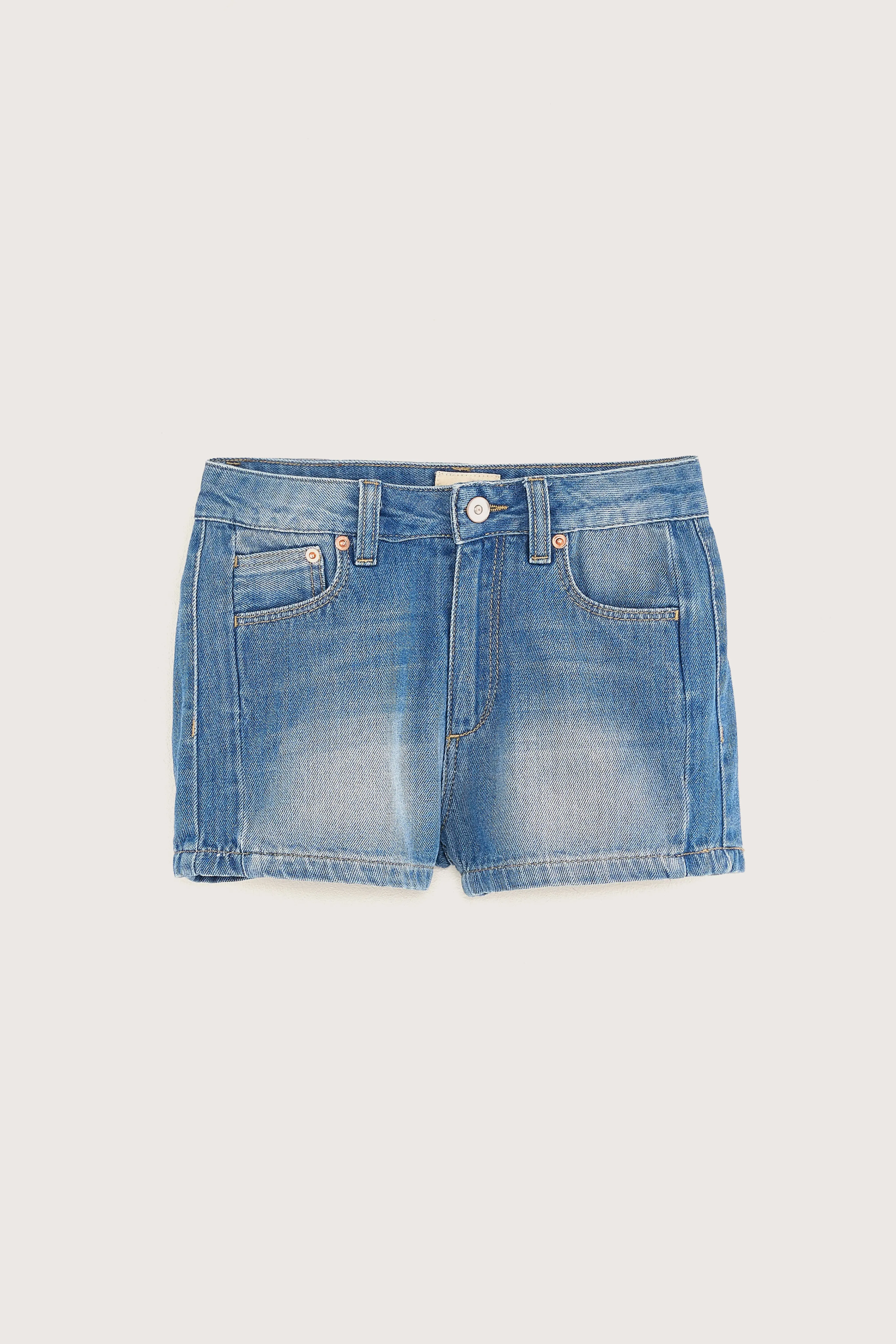 Pina denim shorts (251 / G / MD BLUE BLEACH) sold by Bellrose product image thumbnail 2