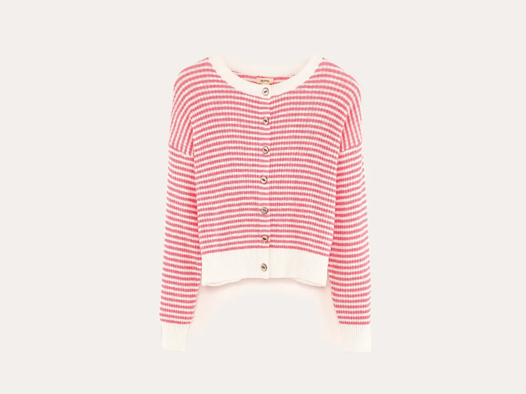 Attelo crewneck cardigan (251 / G / STRIPE A) sold by Bellrose