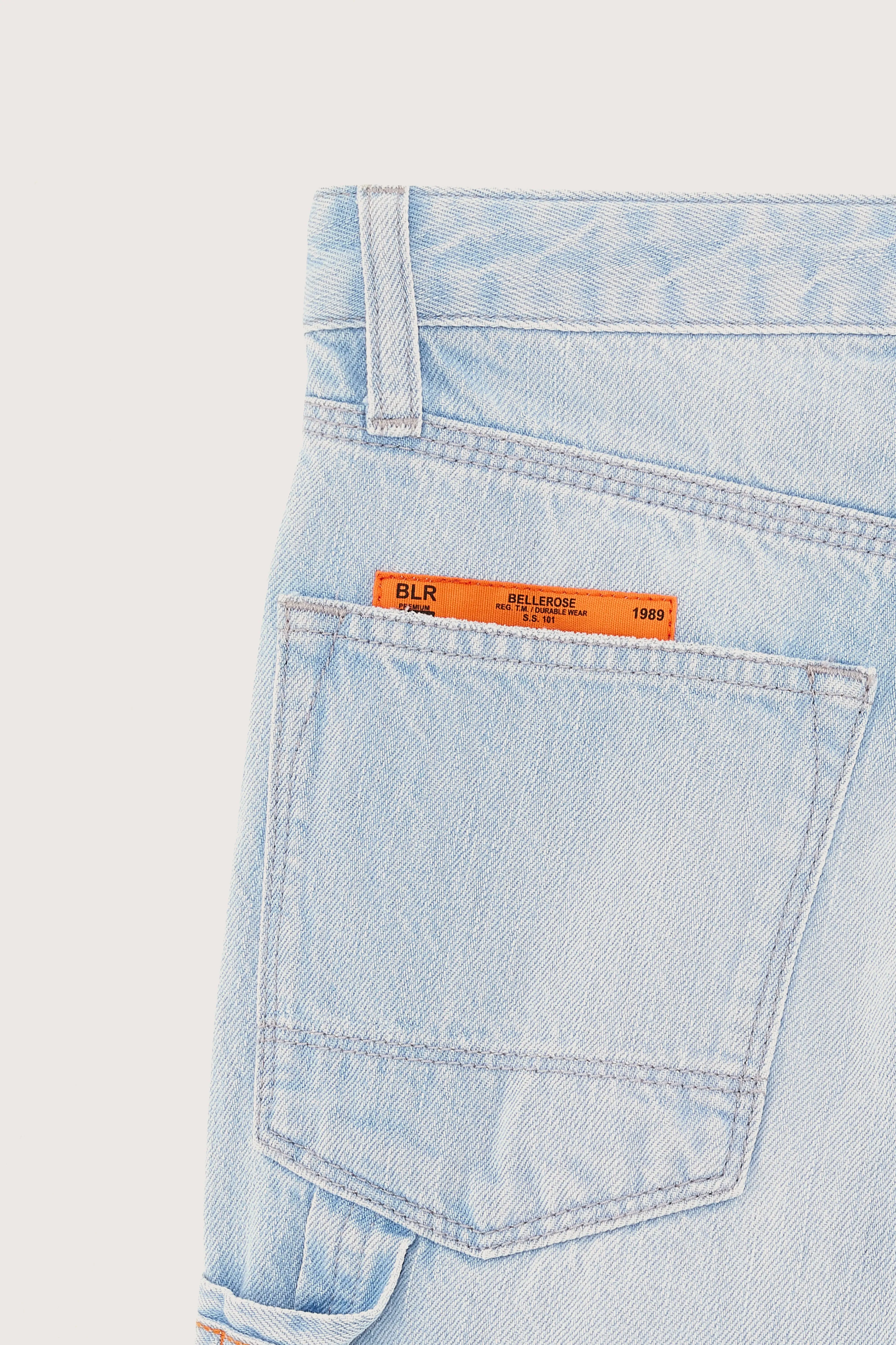 Peers denim shorts (251 / B / LT BLUE BLEACH) sold by Bellrose product image thumbnail 4