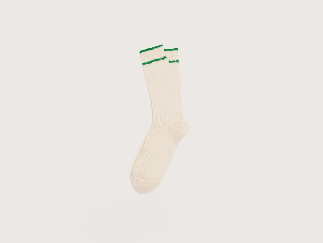 Bino ribbed socks (251 / M / PEA) sold by Bellrose