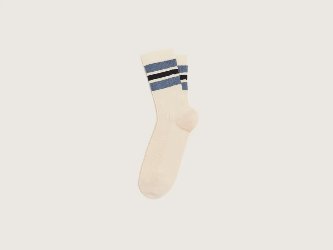 Bisic ribbed socks (251 / M / MILK) sold by Bellrose