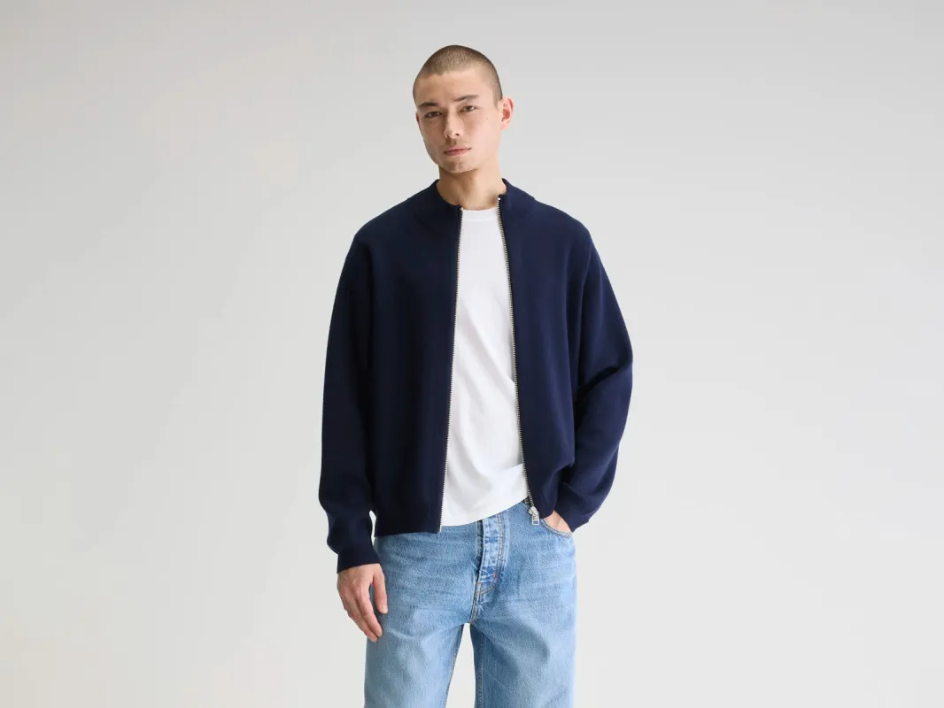 Dillat zip-up cardigan (251 / M / NAVY) sold by Bellrose