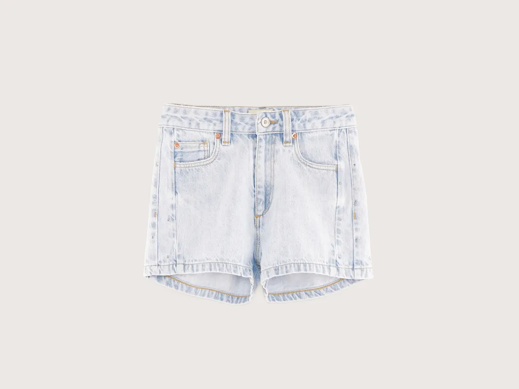 Pina denim shorts (251 / G / LT BLUE BLEACH) made by Bellerose