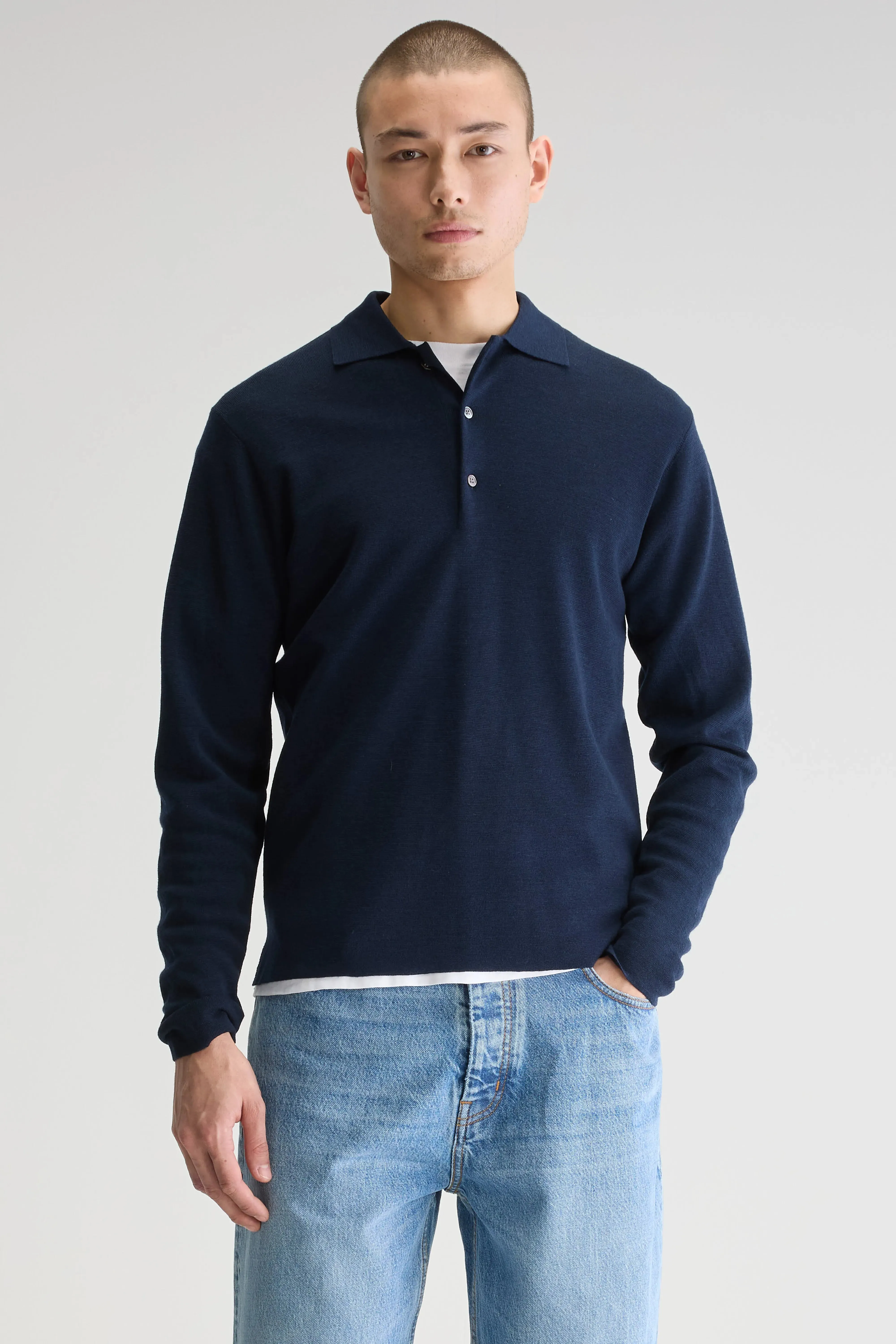 Dynay slim polo sweater (251 / M / NAVY) sold by Bellrose product image thumbnail 2