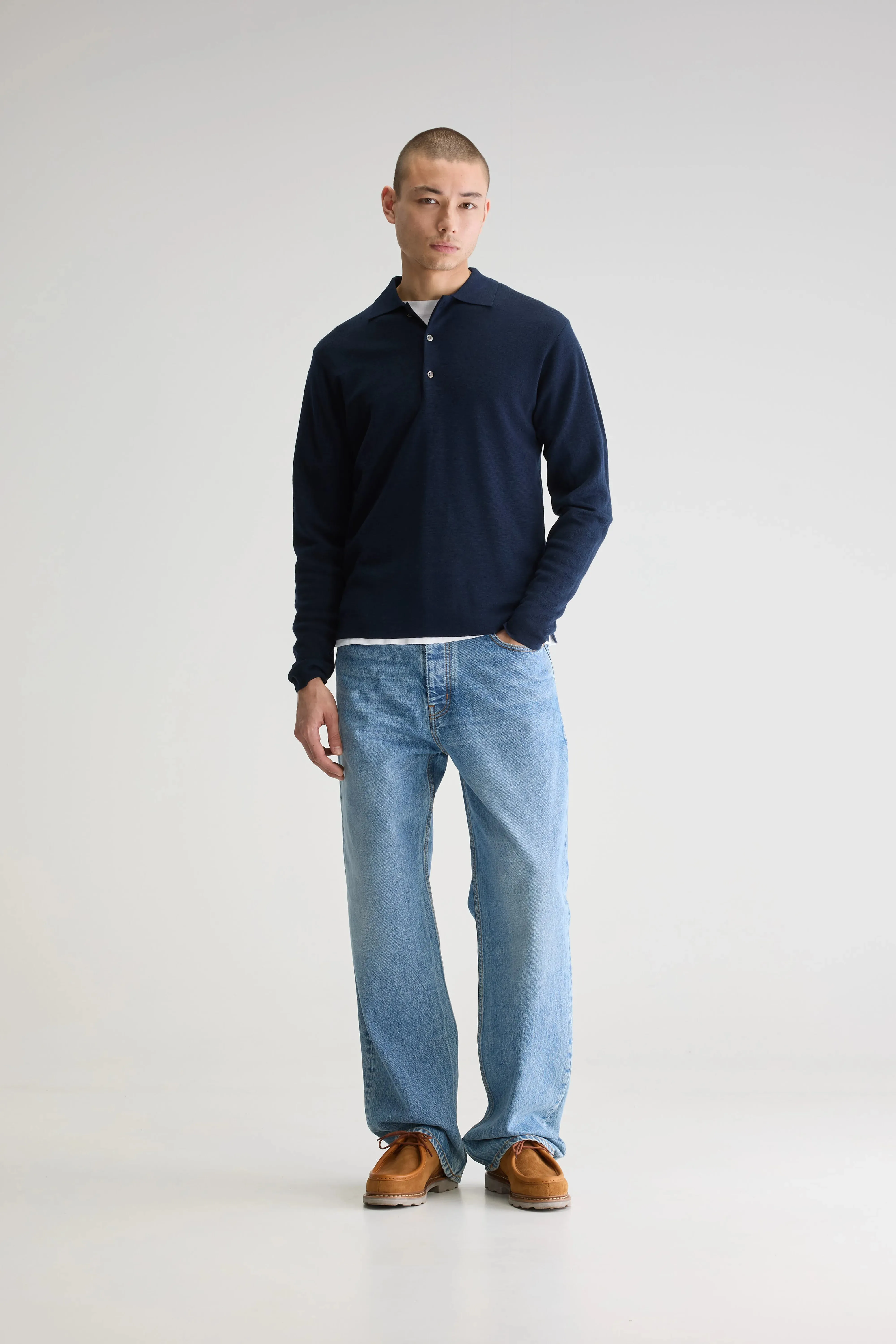Dynay slim polo sweater (251 / M / NAVY) sold by Bellrose product image thumbnail 3