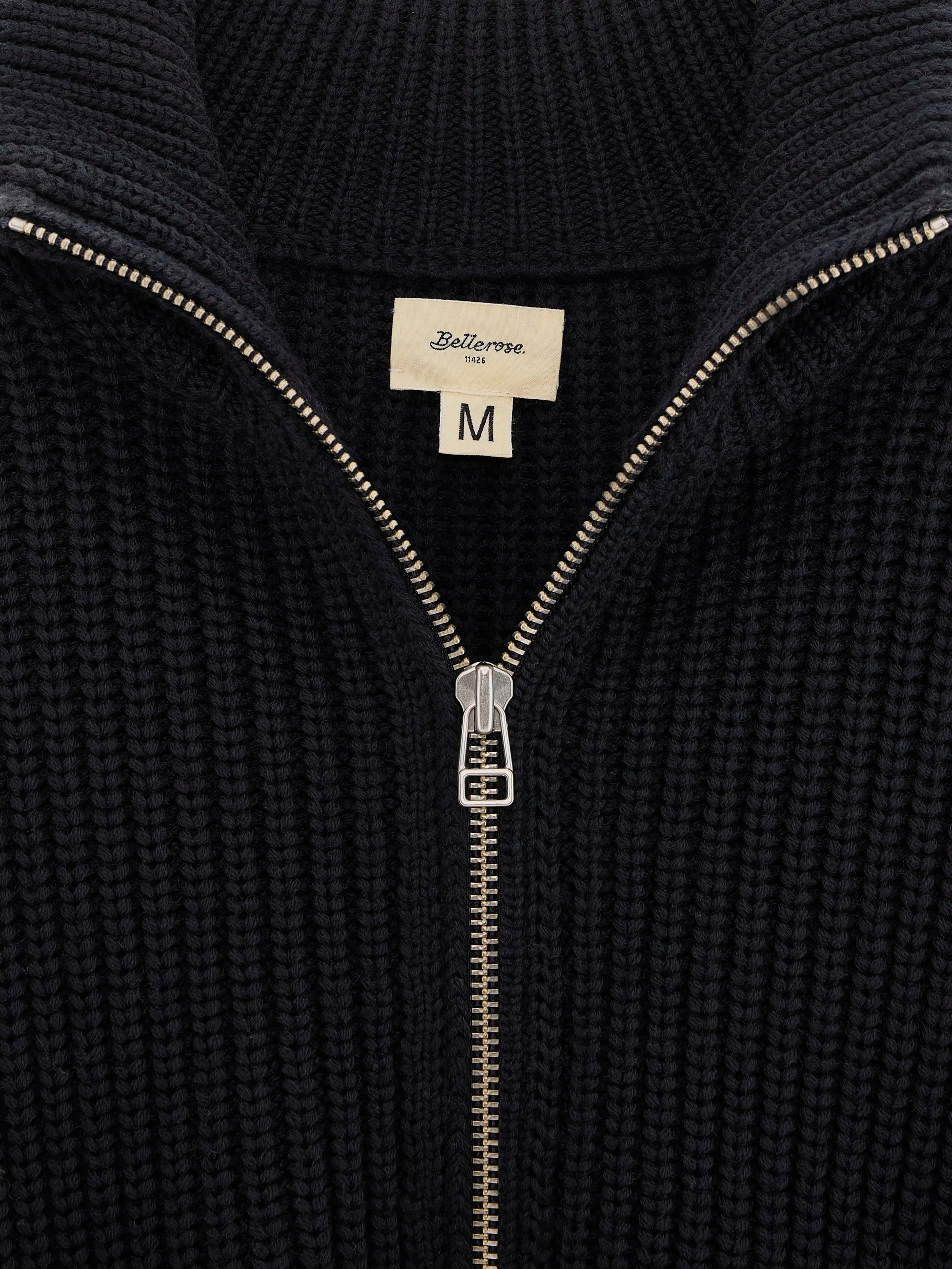 Allip zip-up cardigan (242 / M / NAVY) sold by Bellrose product image thumbnail 4