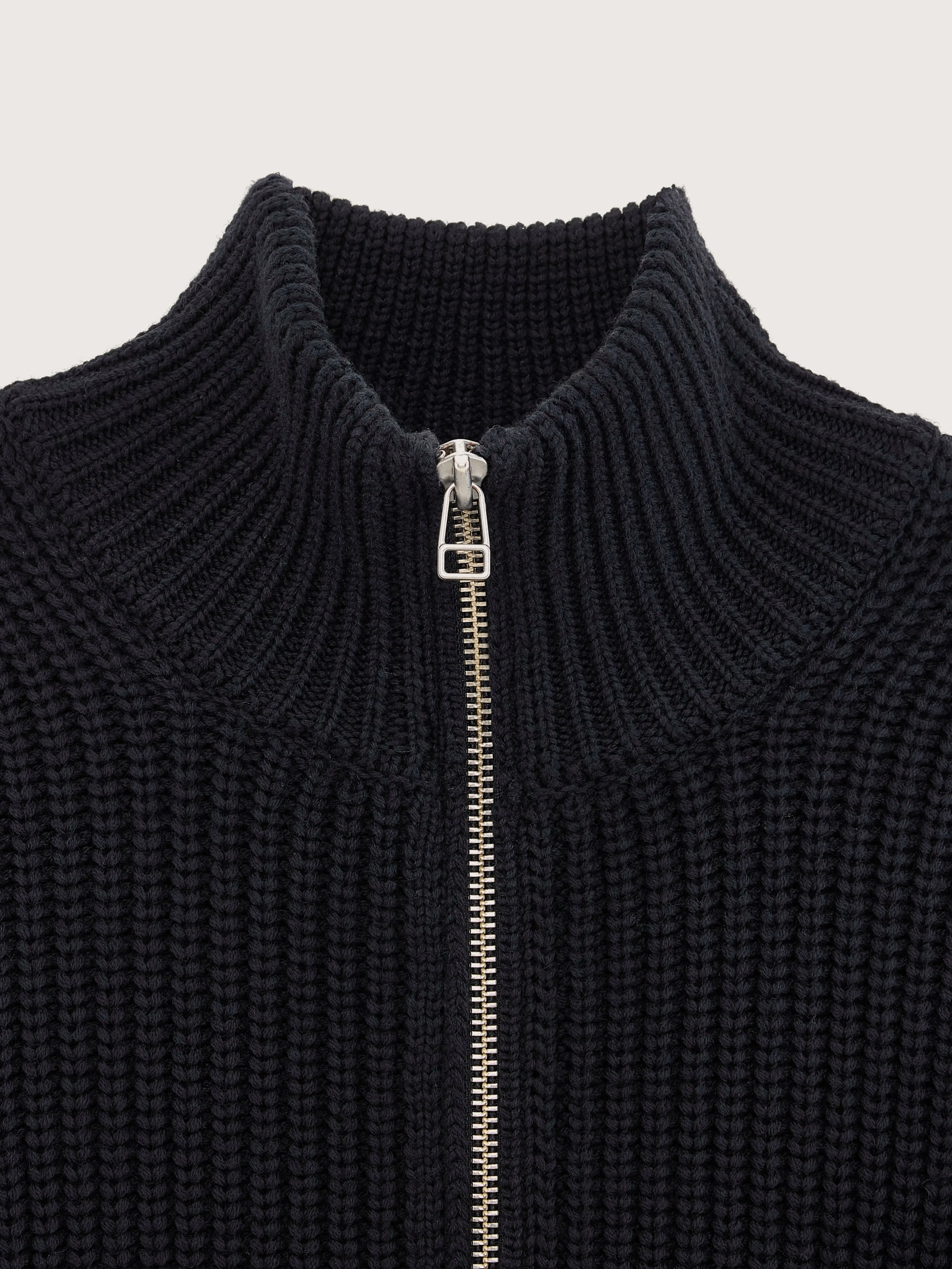 Allip zip-up cardigan (242 / M / NAVY) sold by Bellrose product image thumbnail 3