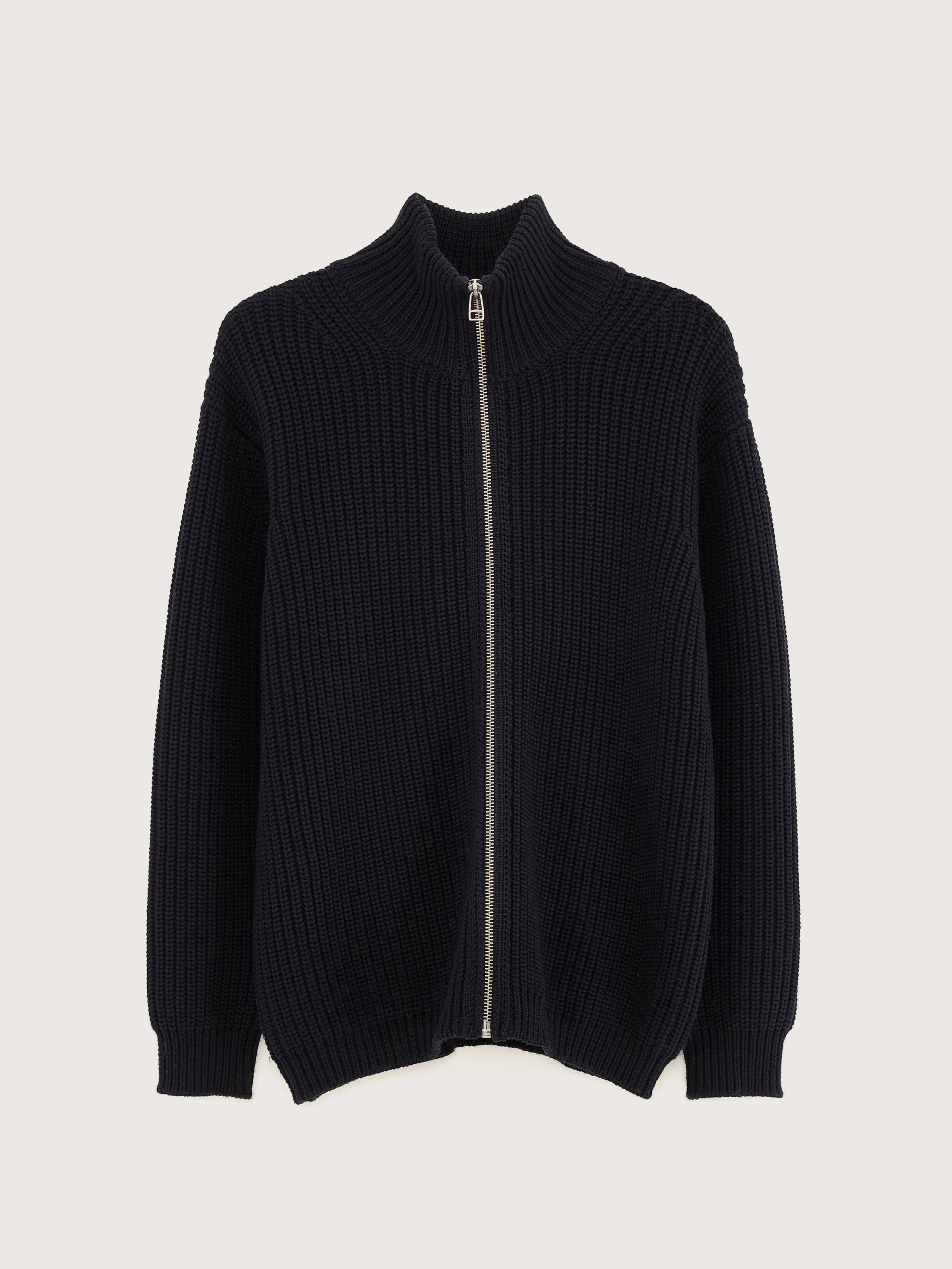 Allip zip-up cardigan (242 / M / NAVY) sold by Bellrose product image thumbnail 2