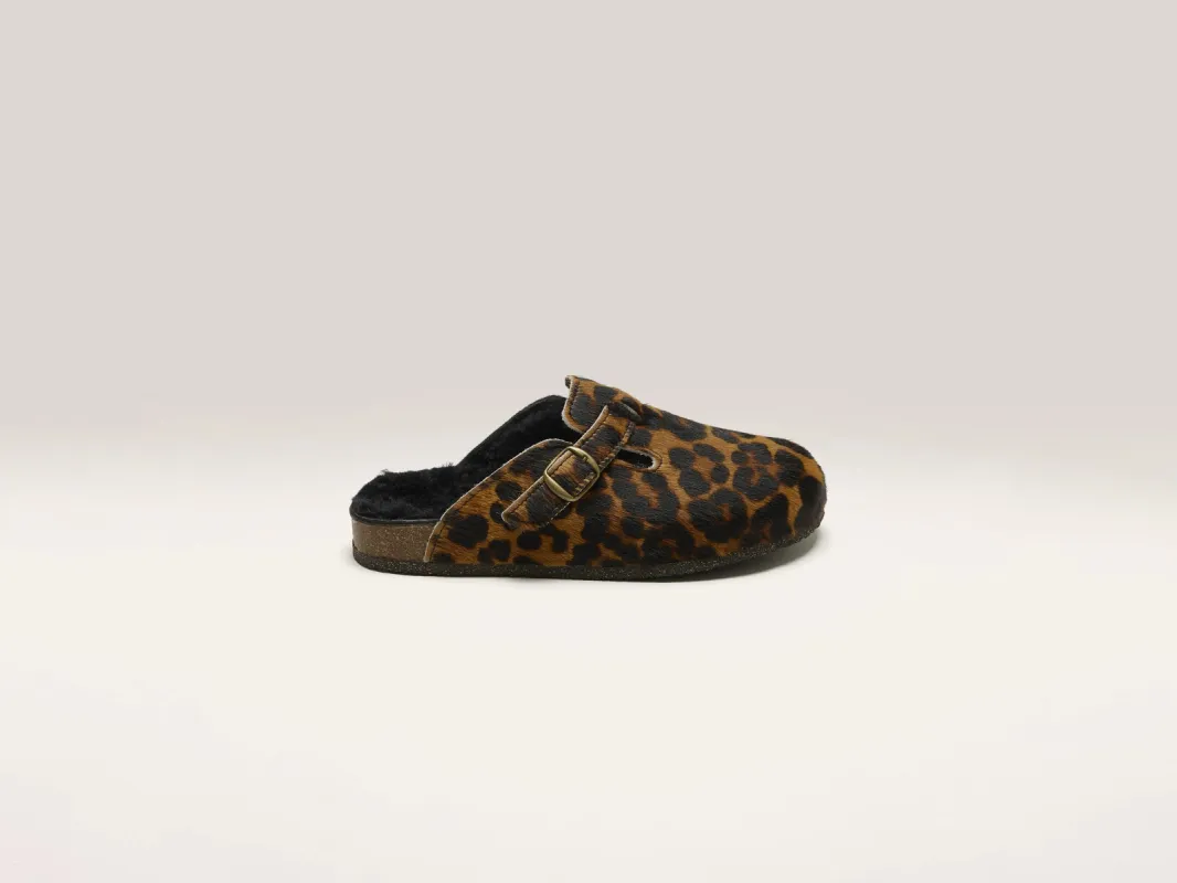 Black Leopard Clogs (242 / W / BROWN) sold by Bellrose