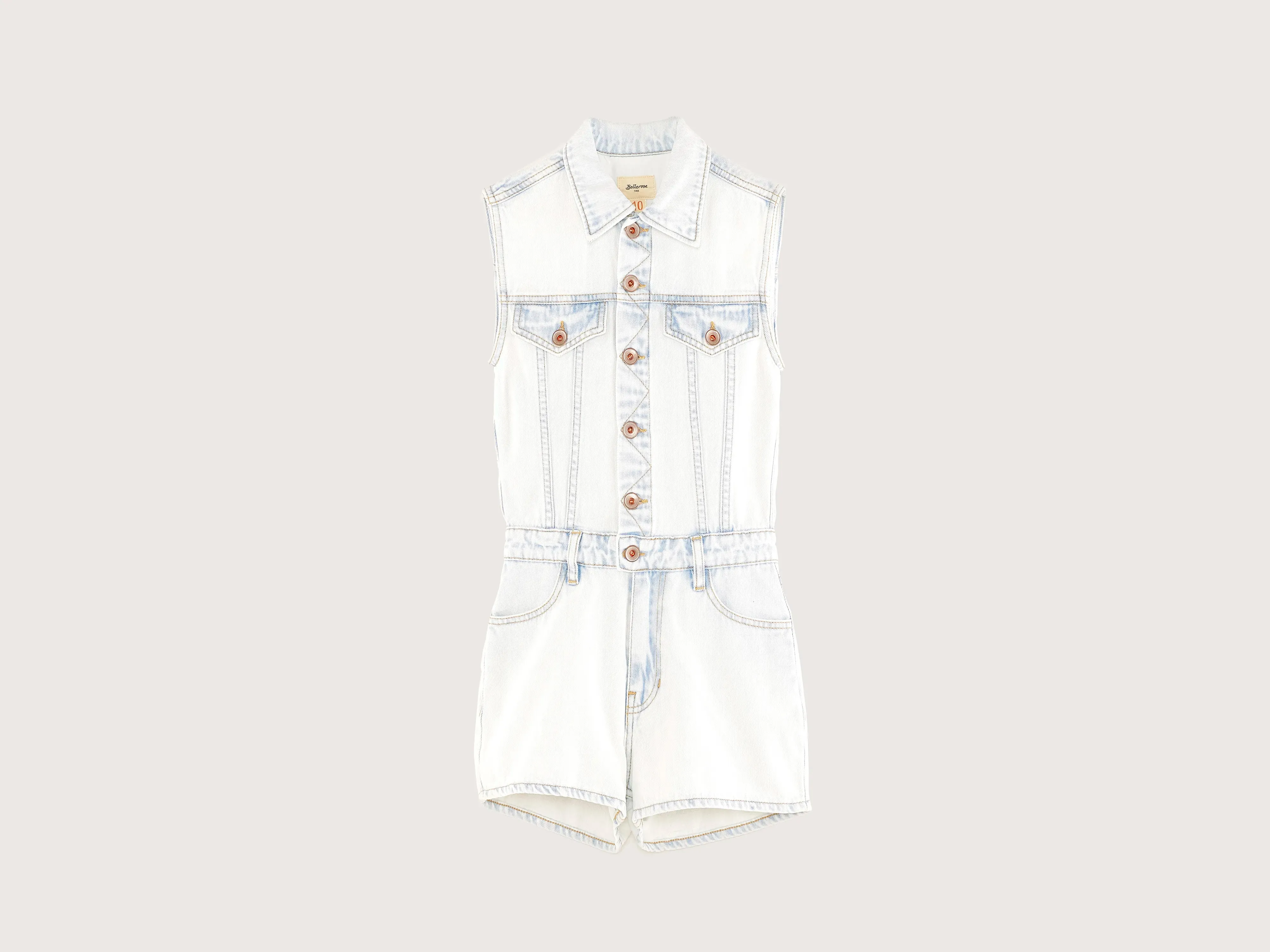 Powers short jumpsuit (251 / G / LT BLUE BLEACH) sold by Bellrose
