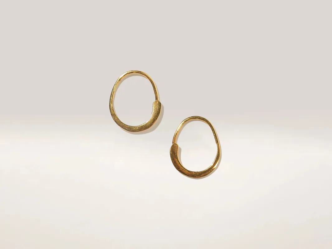 Loop Hoop Earrings (242 / W / GOLD) sold by Bellrose