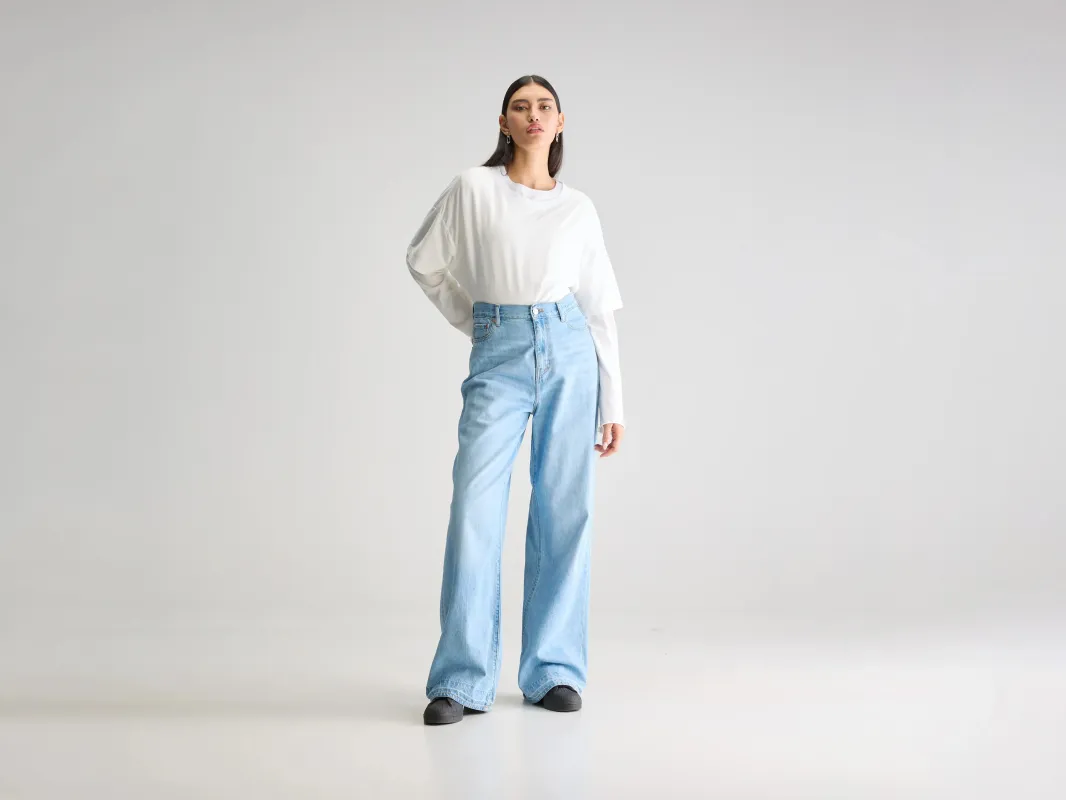 Denim N. 64 wide jeans (252 / W / VINTAGE LT BLUE) sold by Bellrose