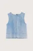 Artie sleeveless blouse (251 / G / LT BLUE STONE) sold by Bellrose