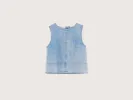 Artie sleeveless blouse (251 / G / LT BLUE STONE) sold by Bellrose