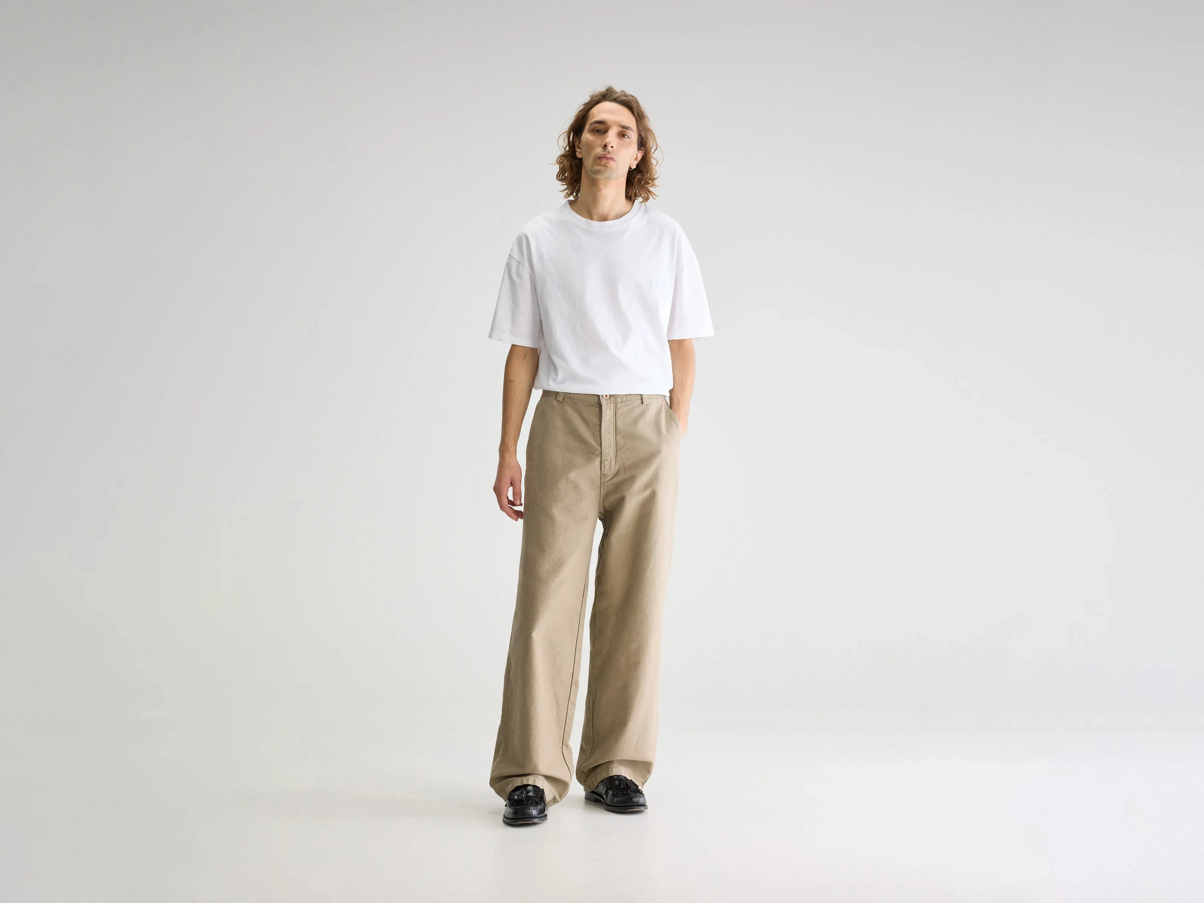 Pole wide trousers (251 / M / WOLF) sold by Bellrose