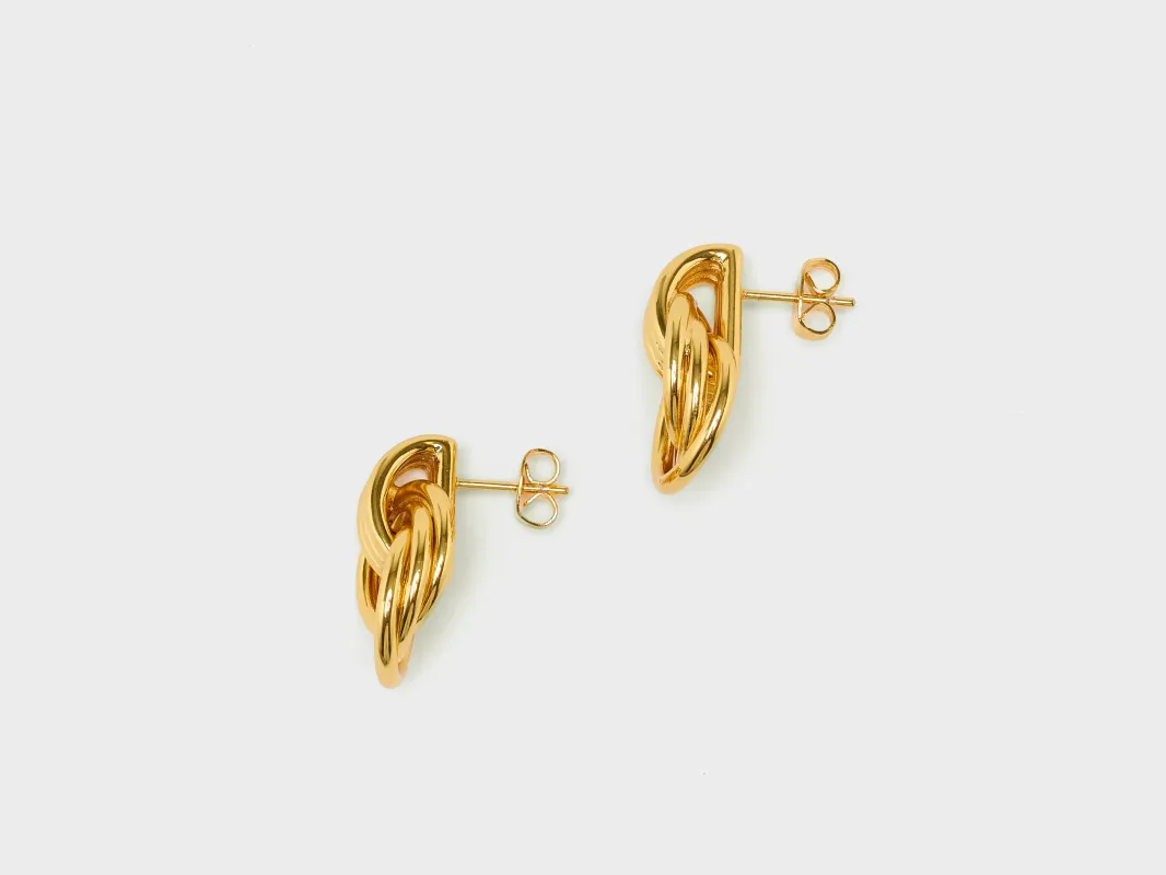 Triplet Earrings  (251 / W / GOLD) sold by Bellrose
