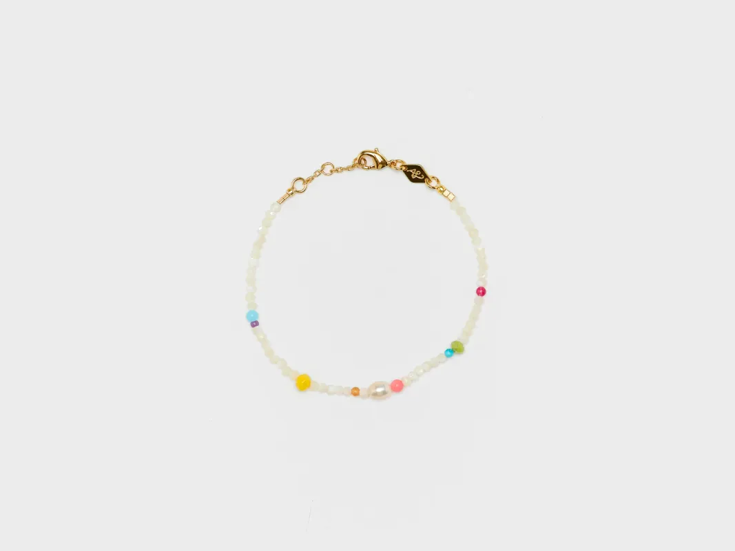 Confetti Gem Bracelet  (251 / W / GOLD) sold by Bellrose