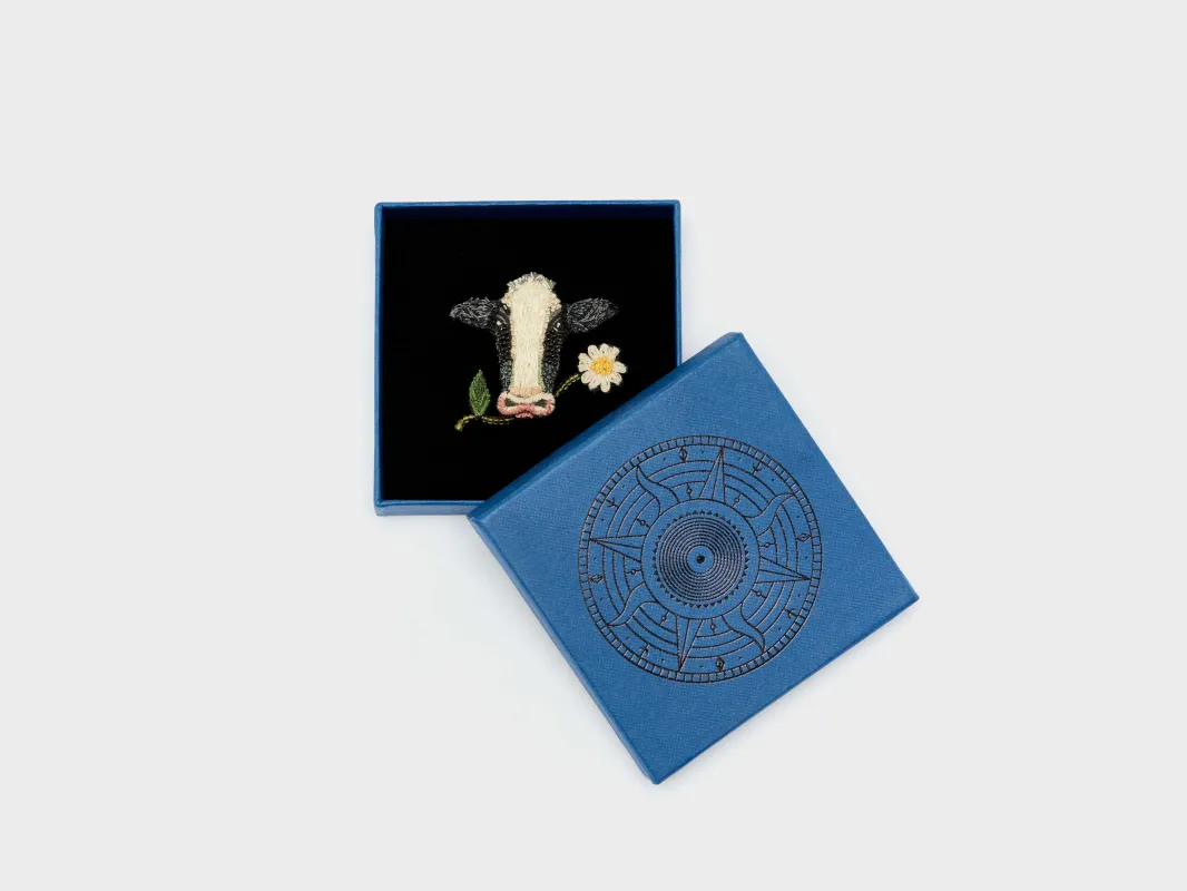 Happy Cow Brooch (241 / W / MULTICOLOR) sold by Bellrose