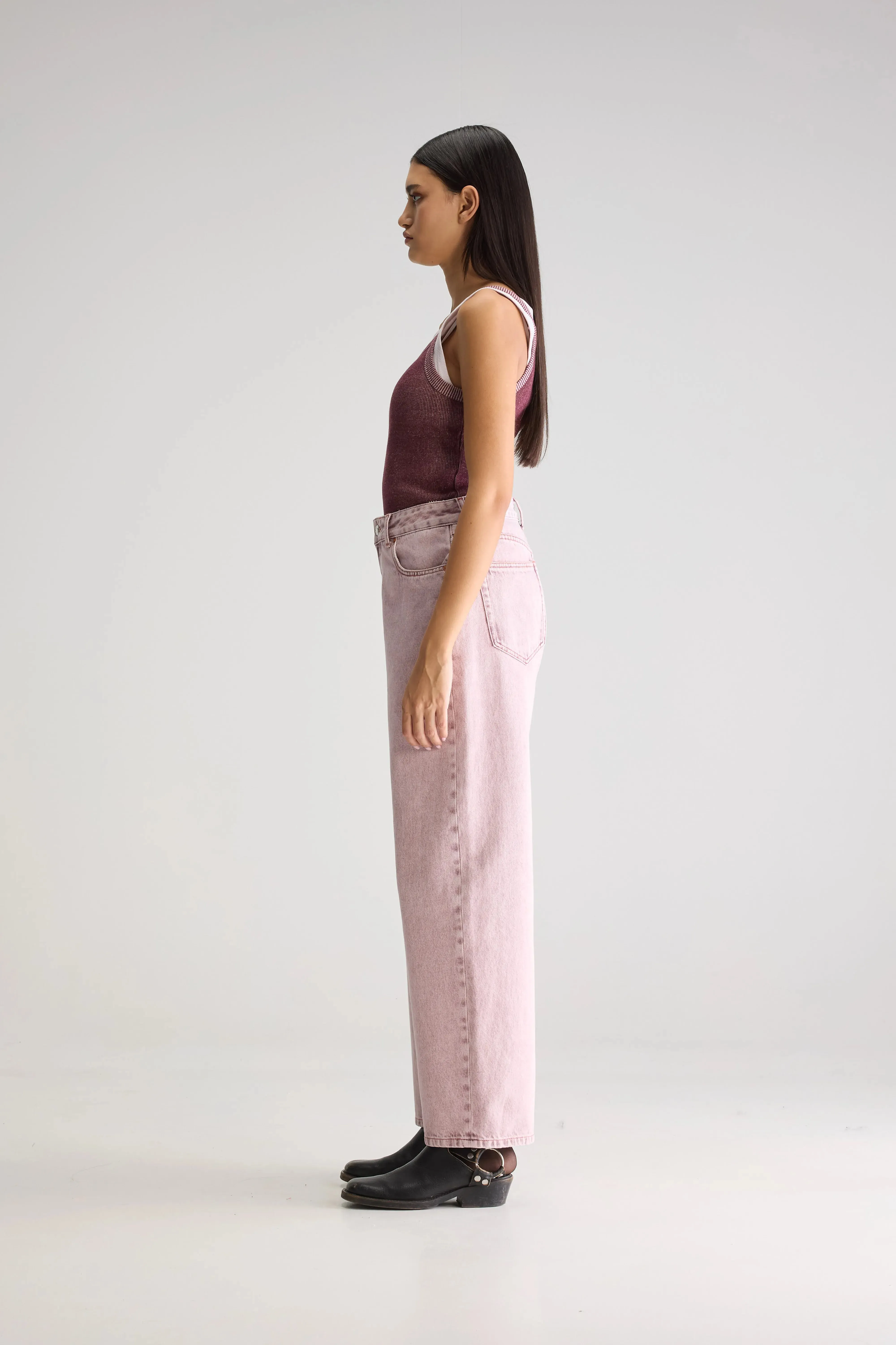 Denim N. 66 wide jeans (251 / W / PINK SNOW) sold by Bellrose product image thumbnail 5