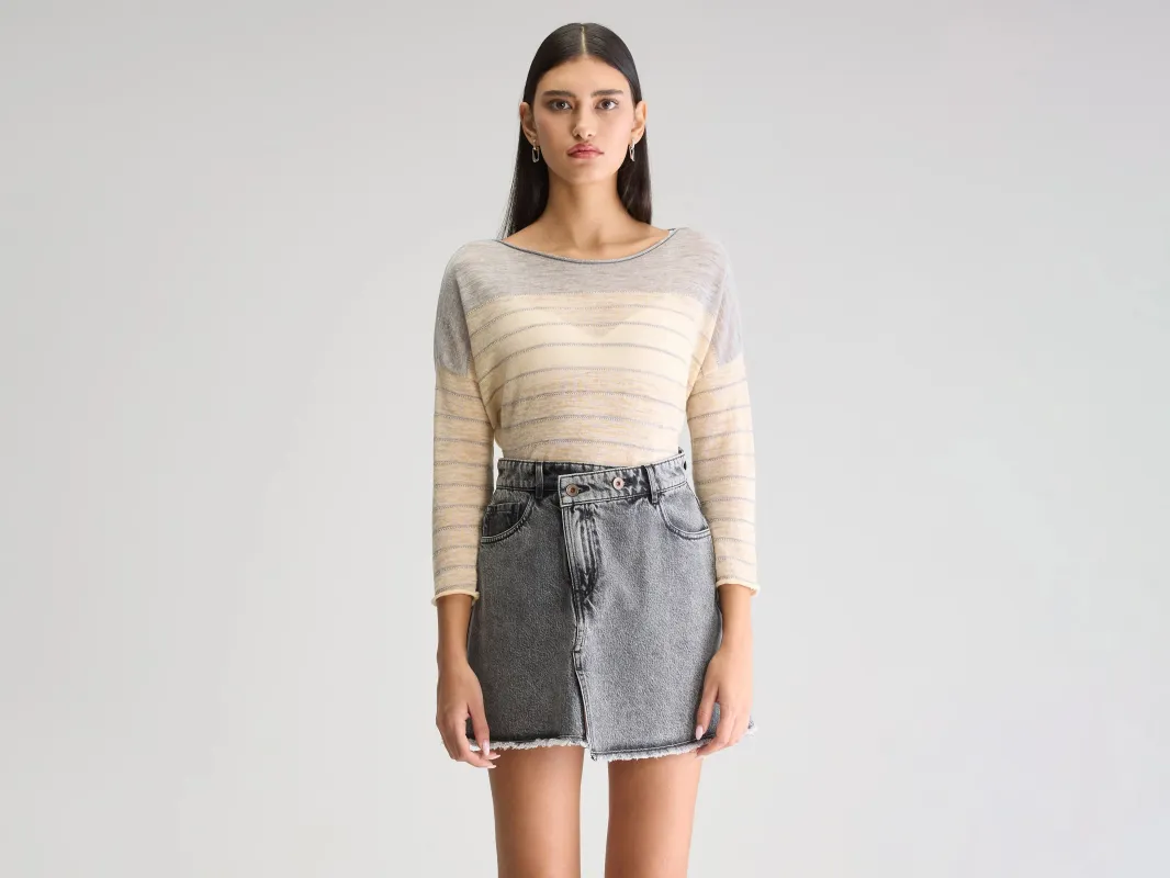 Neep boat-neck sweater (251 / W / STRIPE A) sold by Bellrose