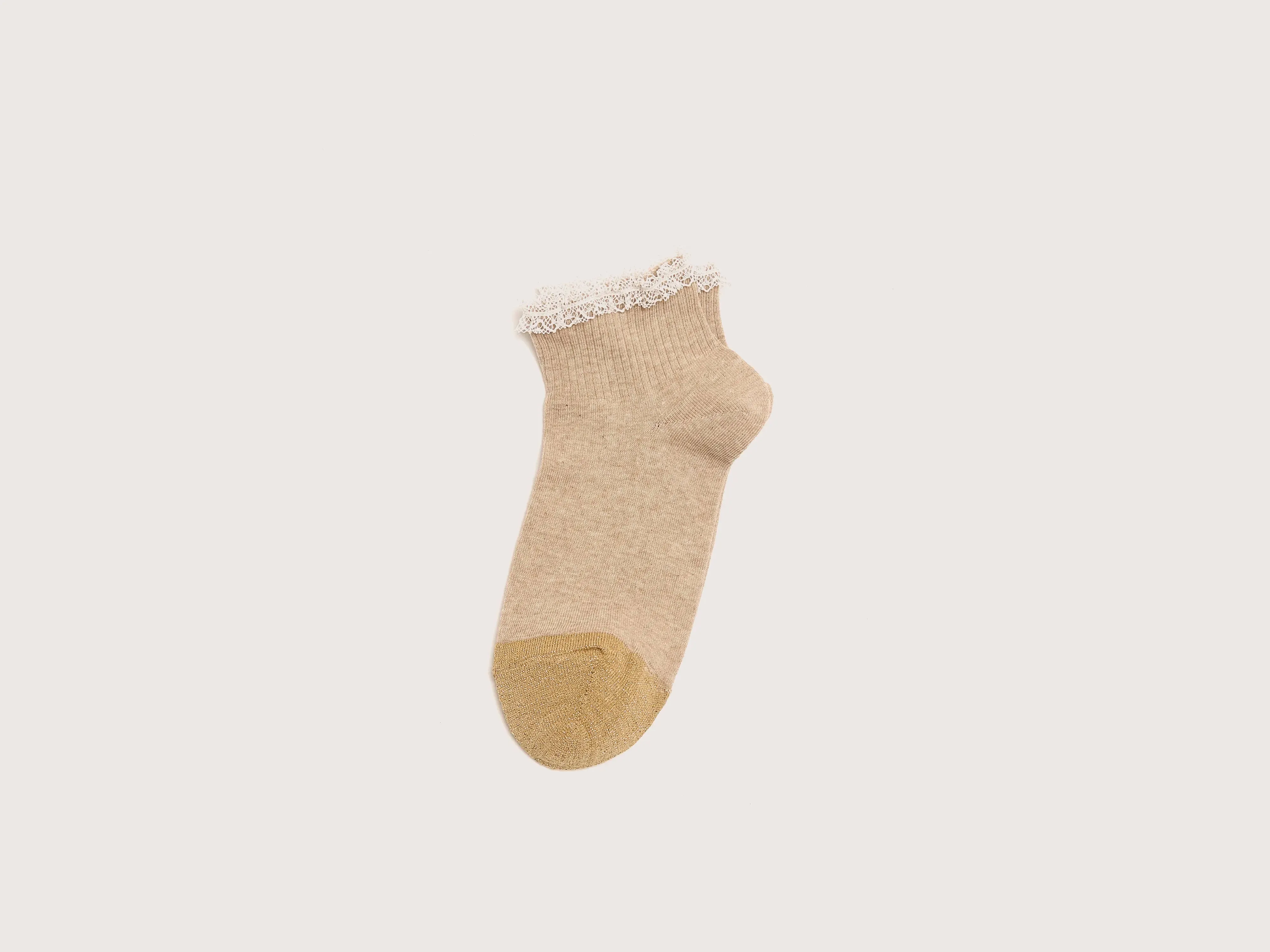 Bendel short socks (251 / W / BEIGE MELANGE) sold by Bellrose