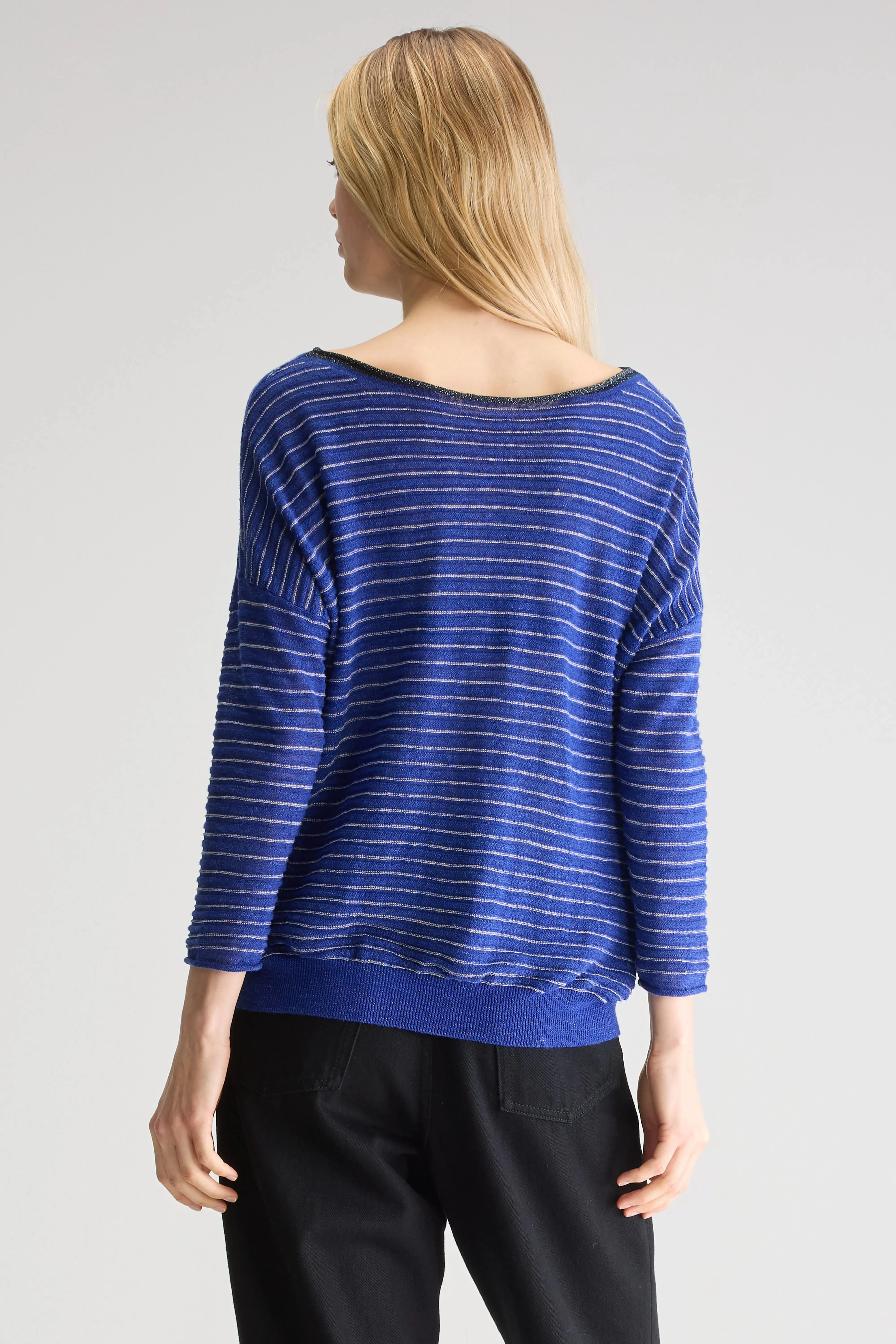 Neep boat-neck sweater (251 / W / STRIPE A) sold by Bellrose product image thumbnail 4